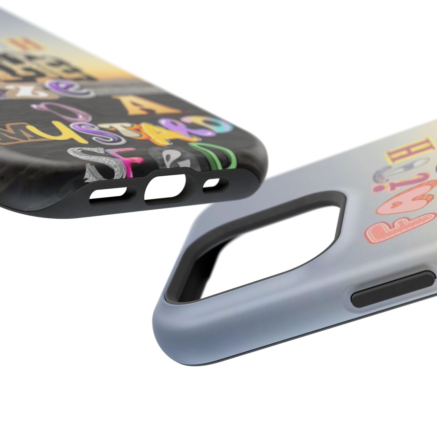Magnetic Impact-Resistant Phone Case — "Faith the Size of a Mustard Seed" Sunset Design
