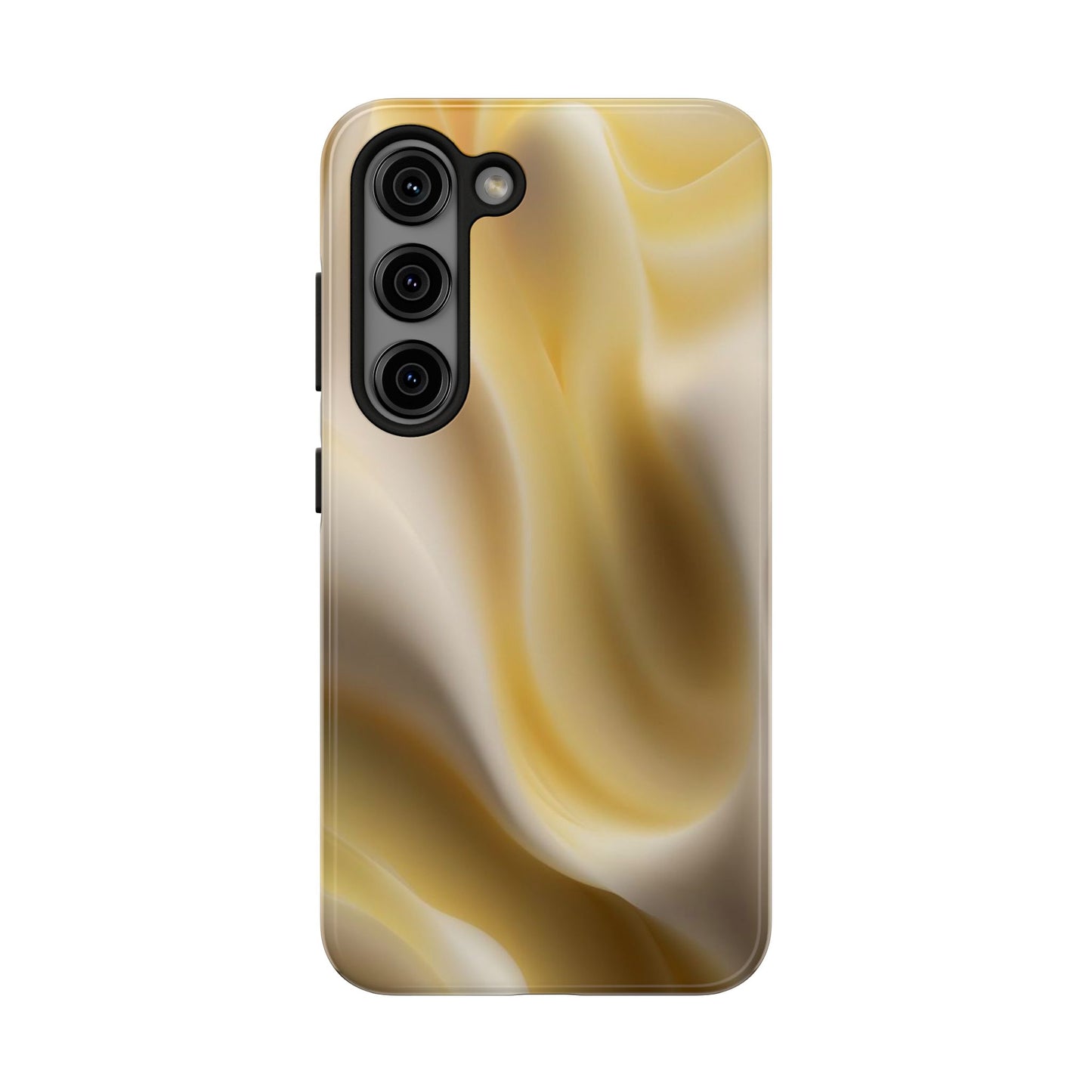 Gold Marble Tough Phone Case — Protective iPhone Case with Elegant Swirl Design