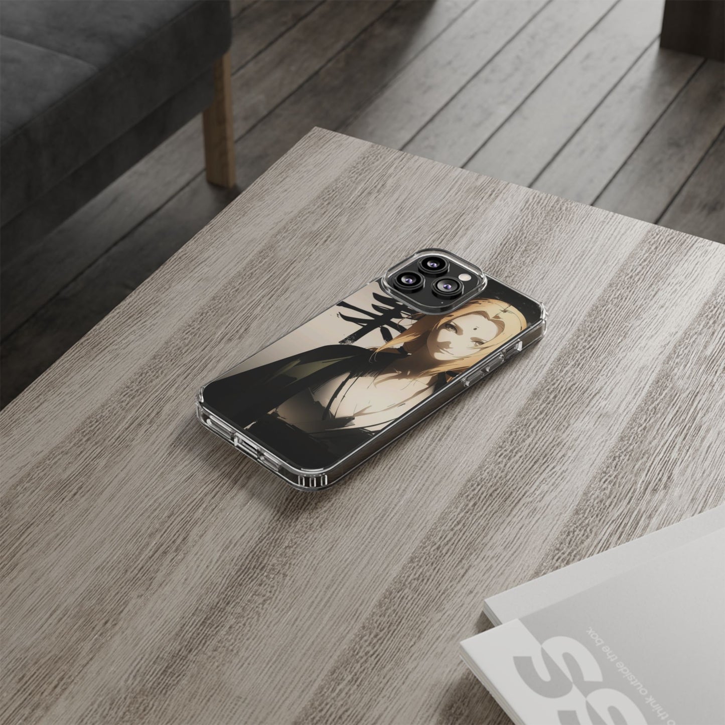 Clear Anime Character Impact-Resistant Phone Case