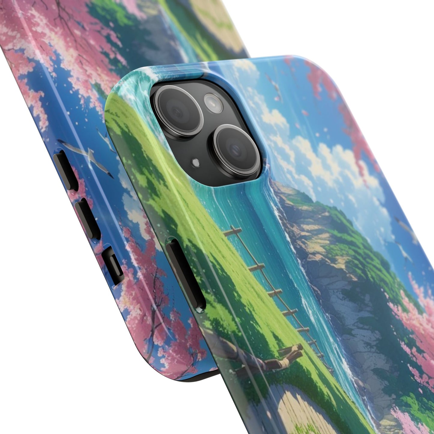 Tough Phone Case — Scenic Cherry Blossom Landscape Phone Cover