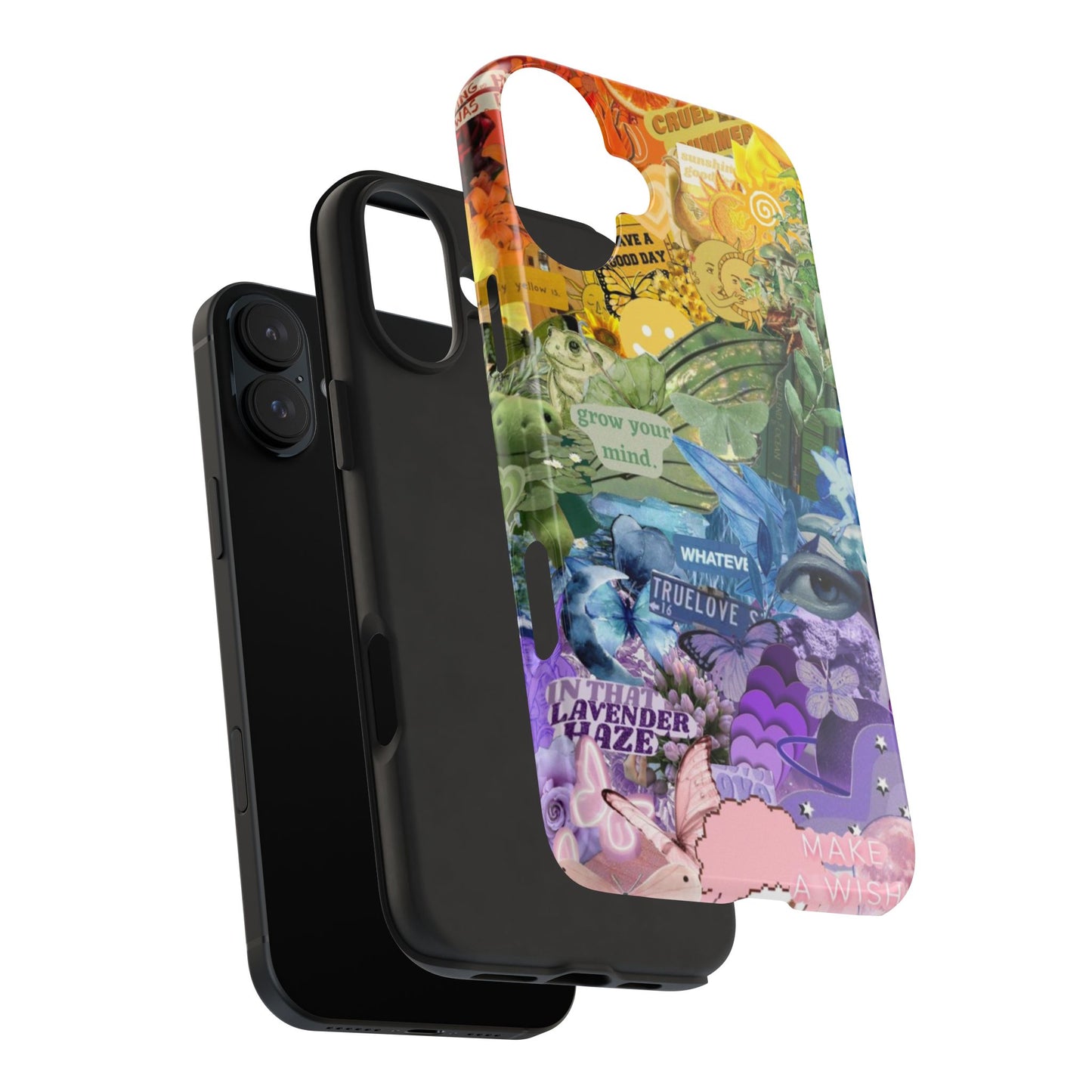 Collage Art Phone Case — 'Grow Your Mind' Lavender Haze Tough Case