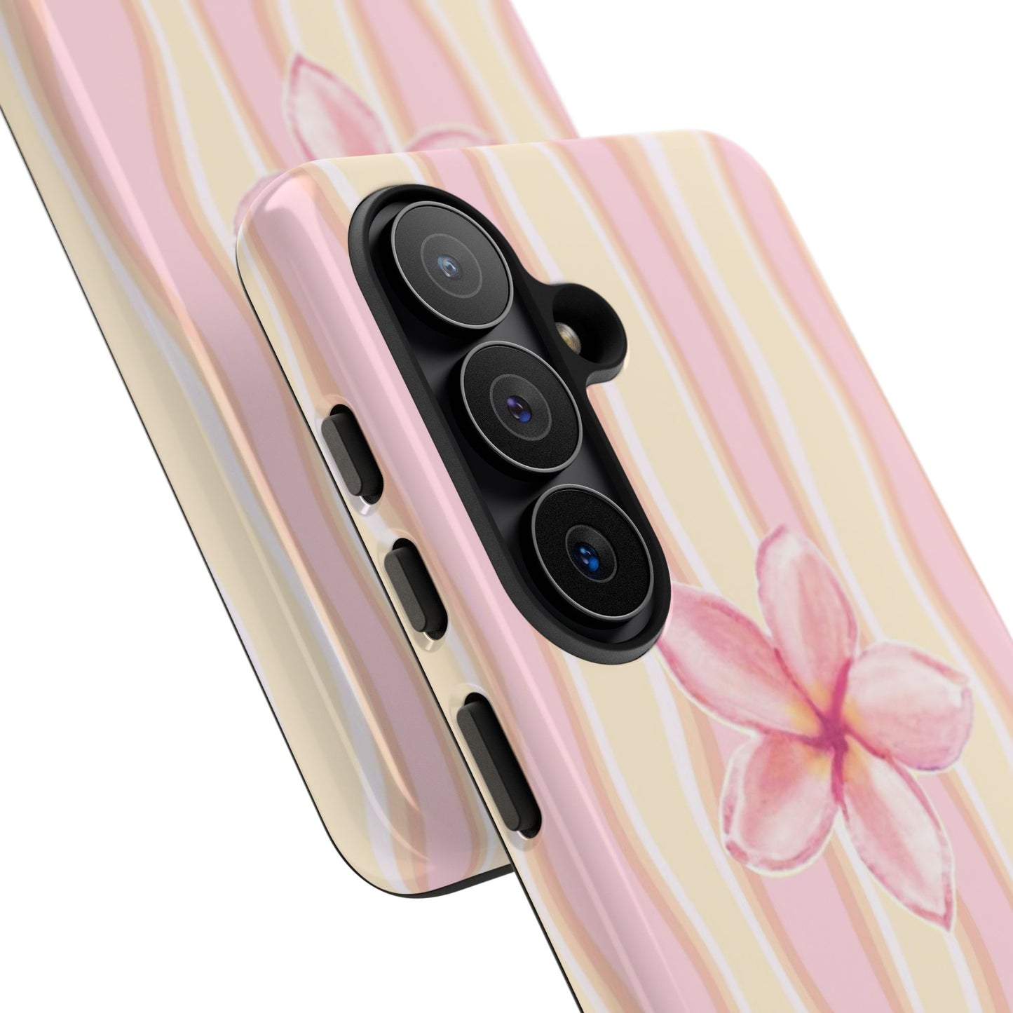 Pink Plumeria Phone Case - Tropical Floral Tough Phone Case