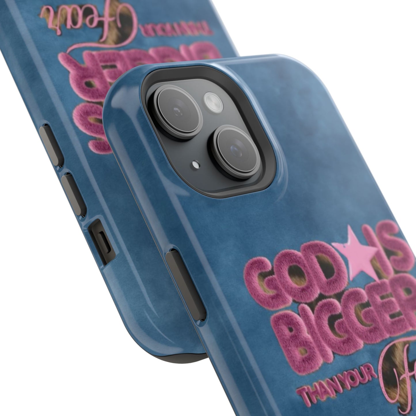 Phone Case — “God Is Bigger Than Your Fear” Magnetic Impact-Resistant Case