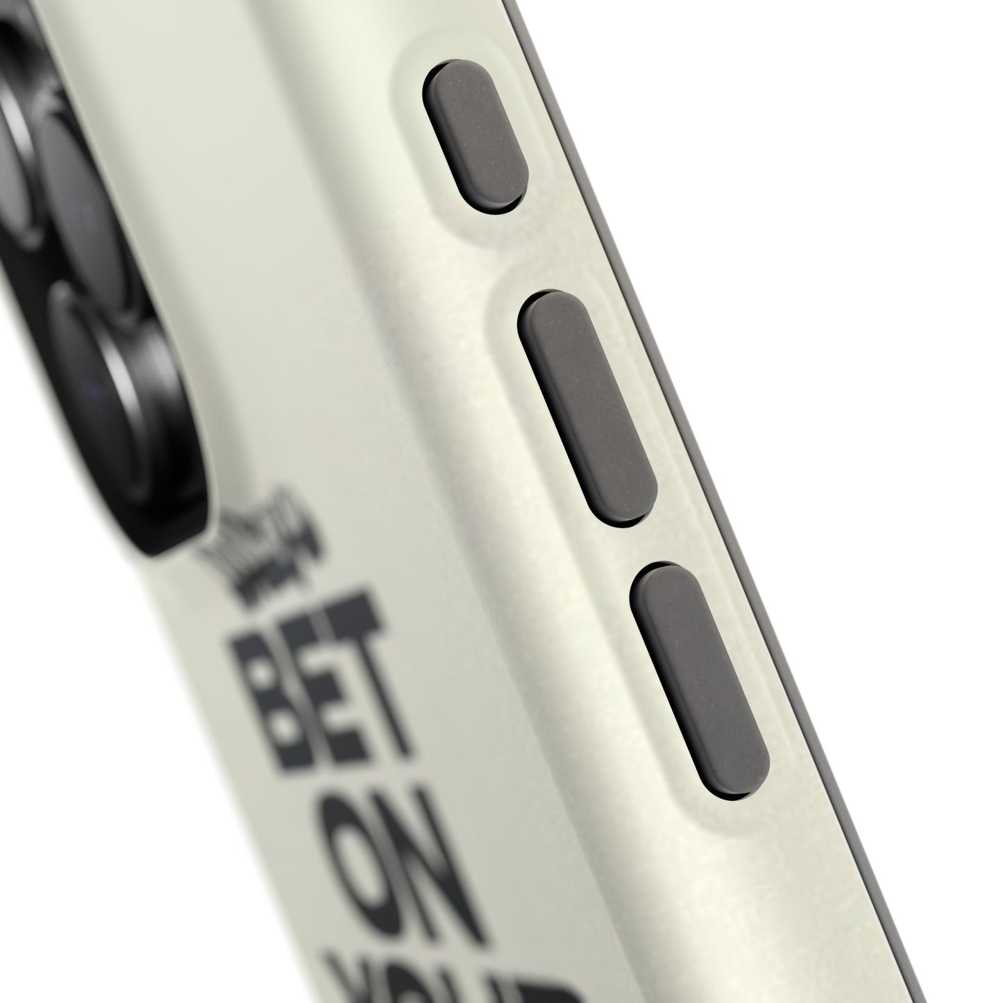 Magnetic Impact-Resistant Case — "Bet On Your Damn Self" Motivational Phone Cover