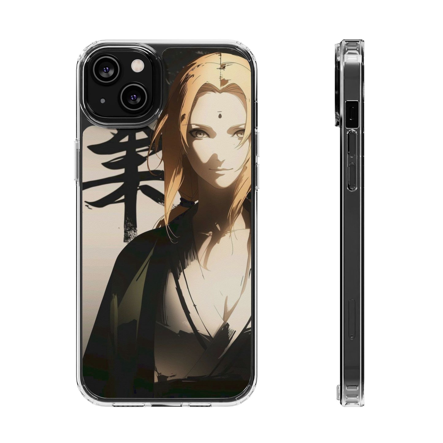 Clear Anime Character Impact-Resistant Phone Case