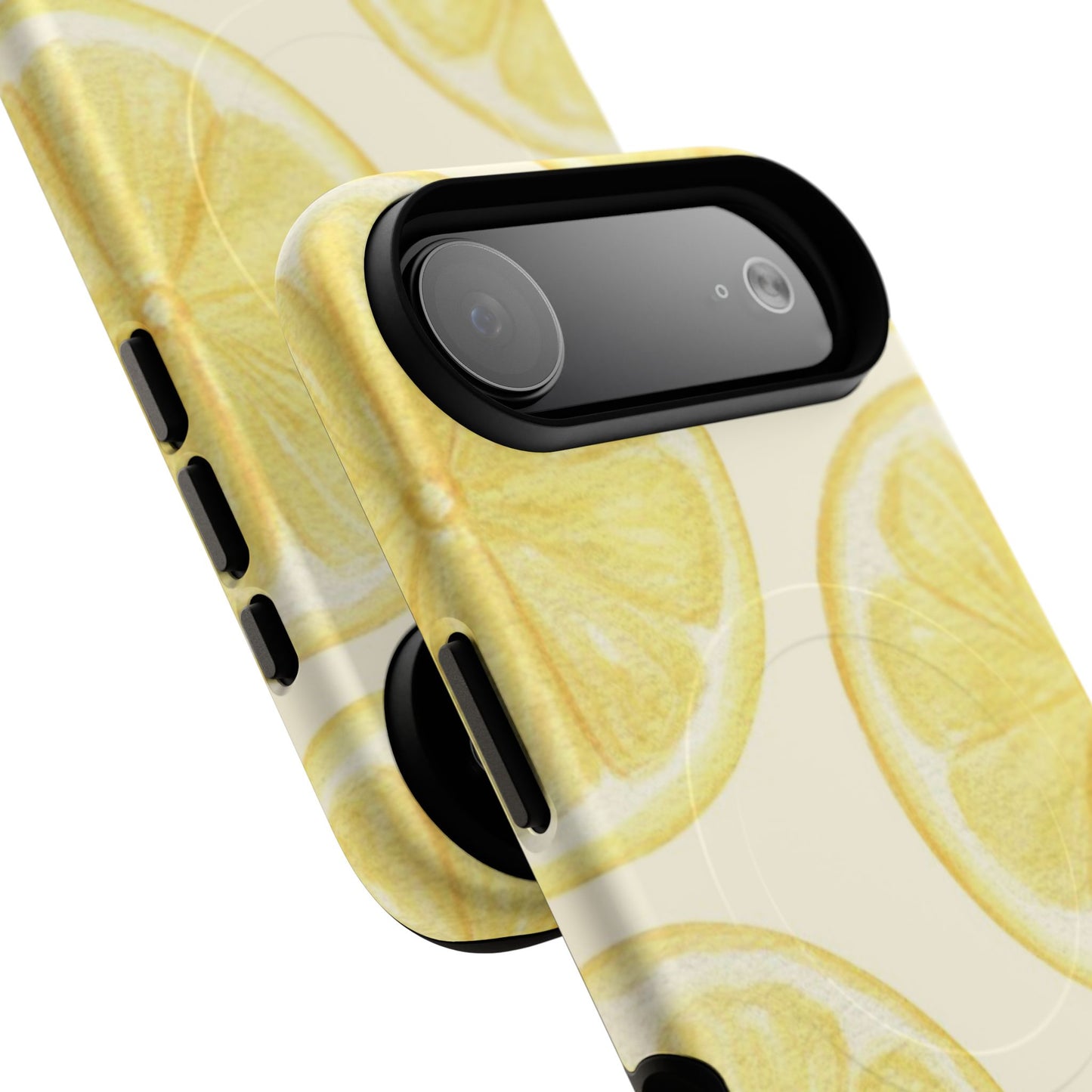 Lemon Slices Tough Magnetic Phone Case — Protective Citrus Pattern
