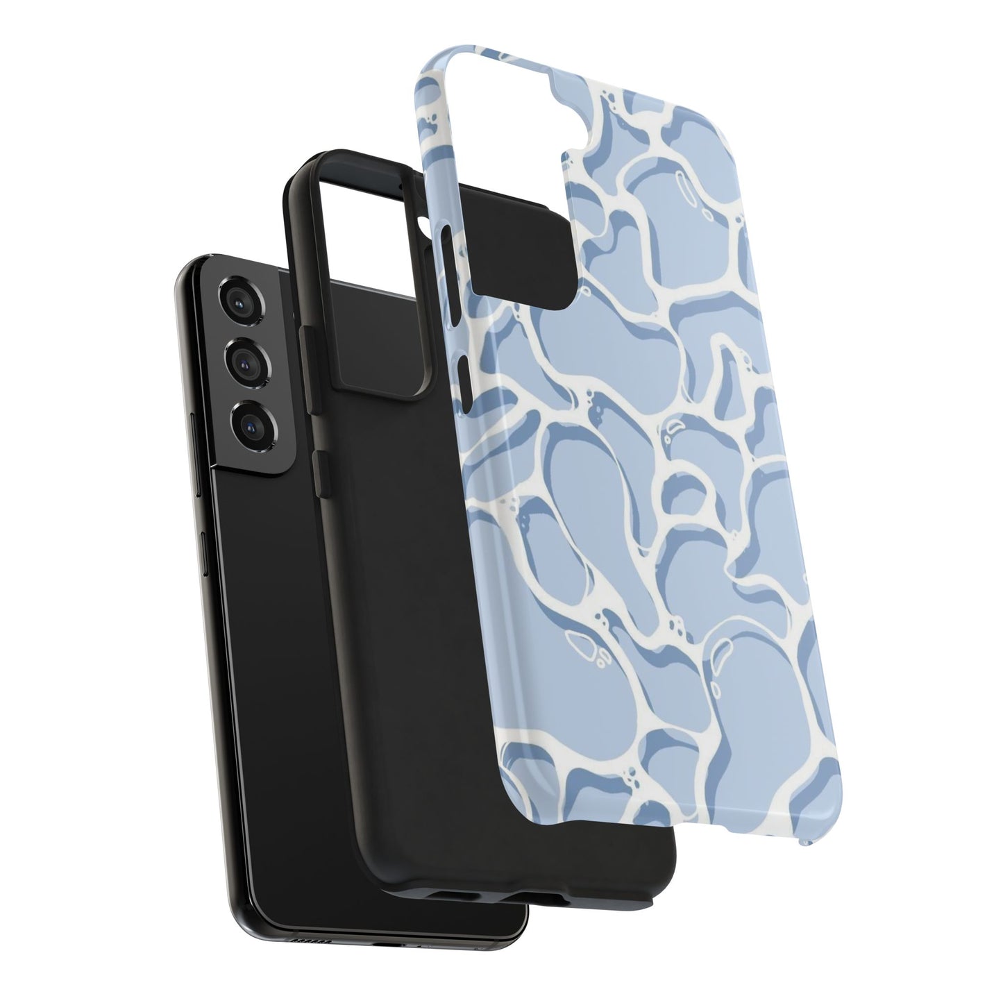 Blue Abstract Pool Pattern Tough Phone Case