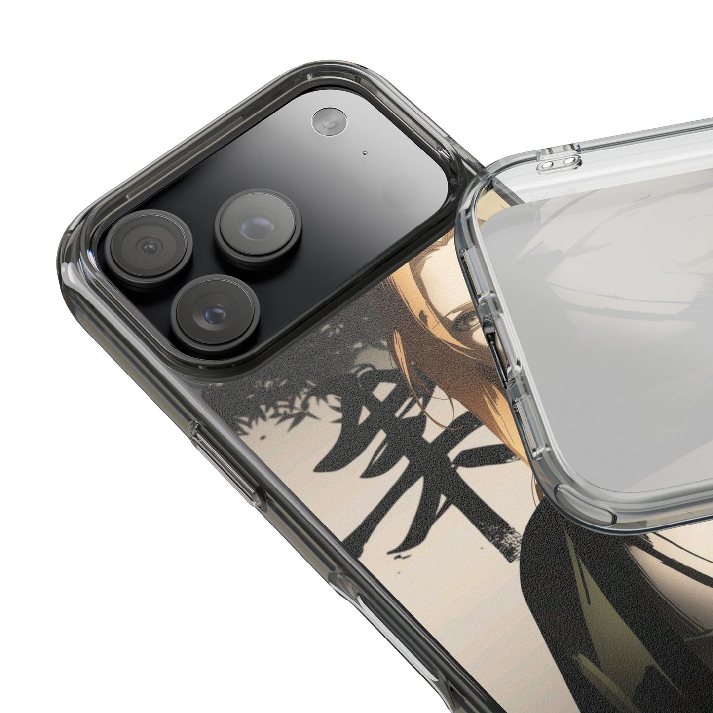 Clear Anime Character Impact-Resistant Phone Case