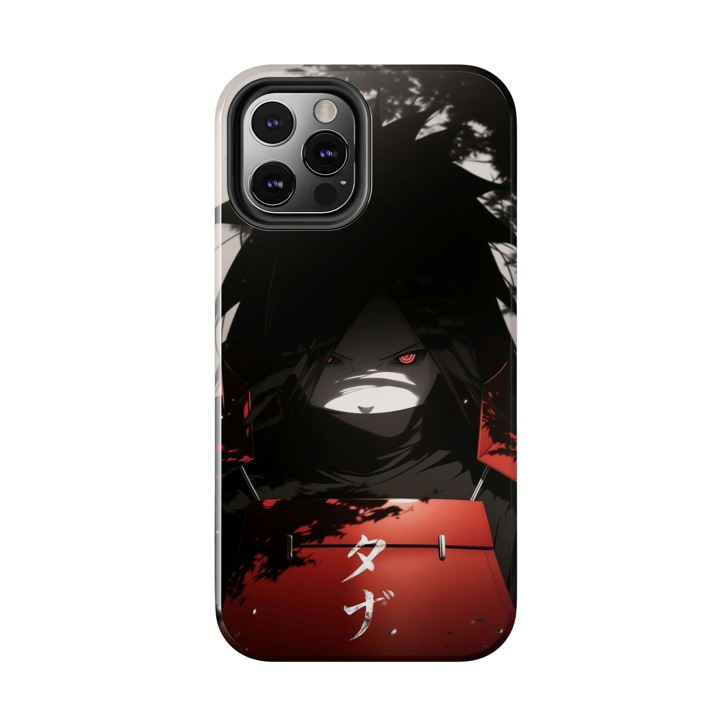 Anime Dark Ninja Phone Case — Red Eye Silhouette Tough Phone Case