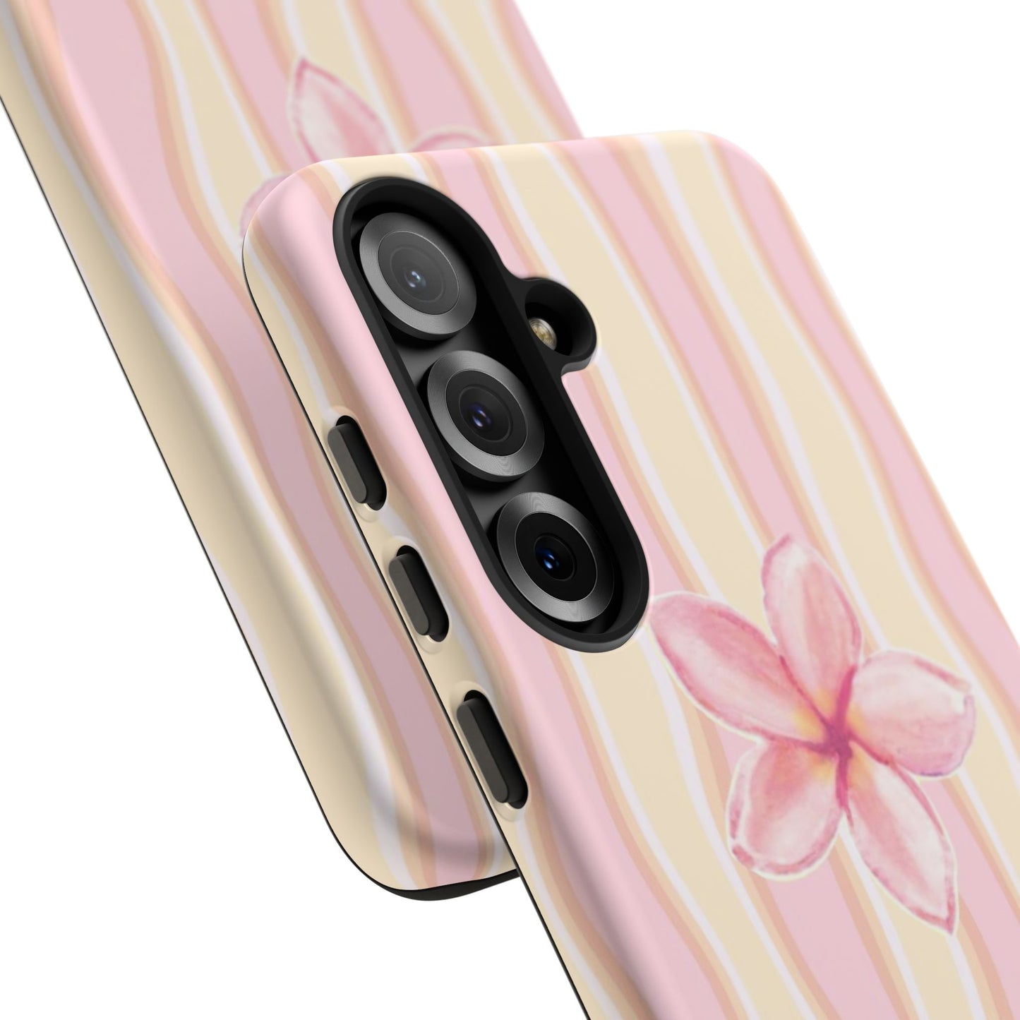 Pink Plumeria Phone Case - Tropical Floral Tough Phone Case