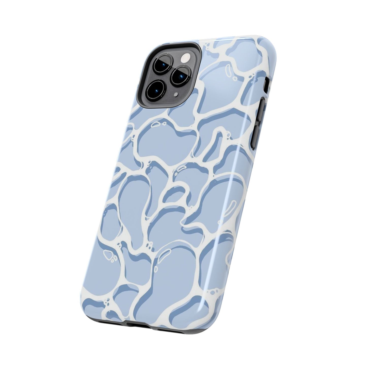 Blue Abstract Pool Pattern Tough Phone Case