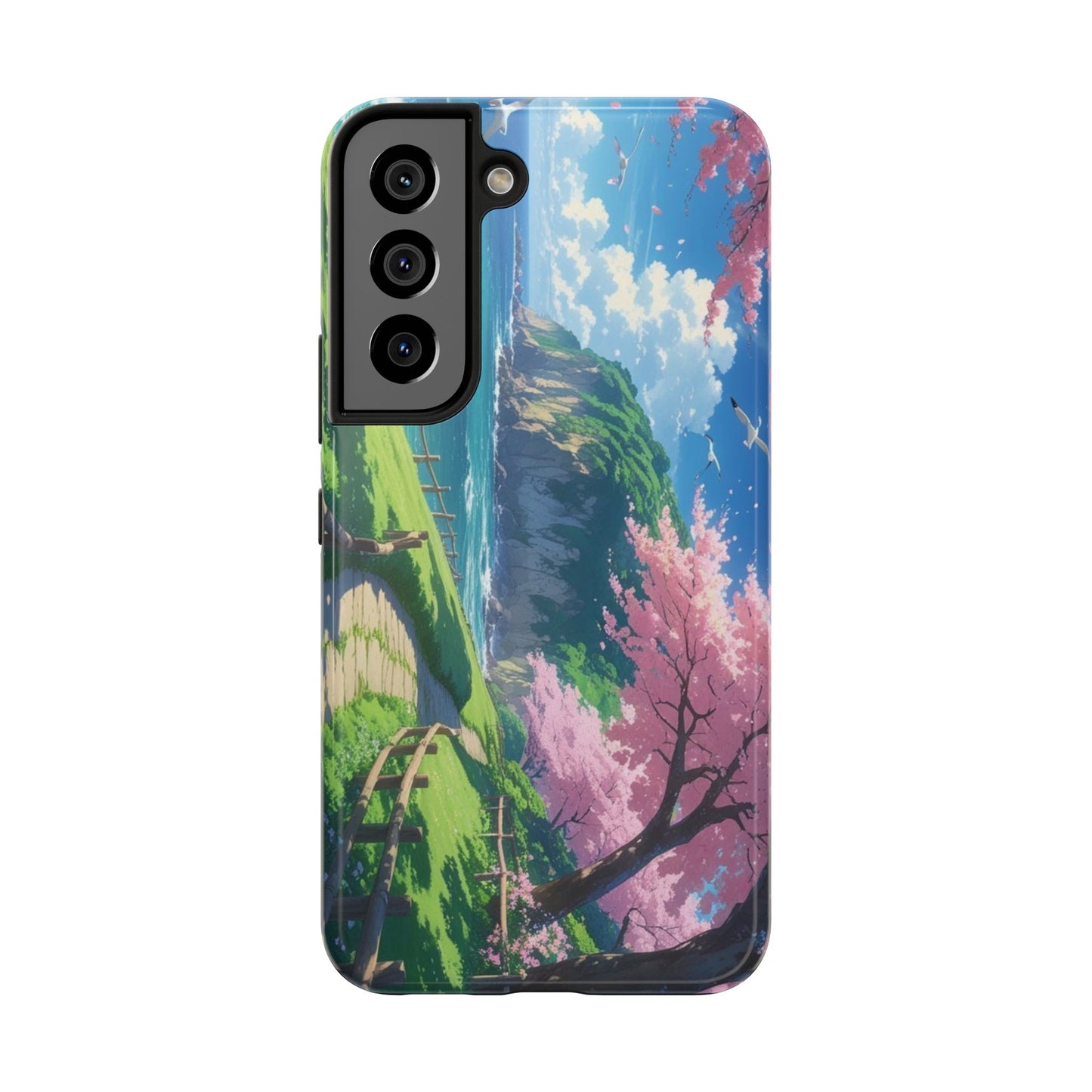 Tough Phone Case — Scenic Cherry Blossom Landscape Phone Cover