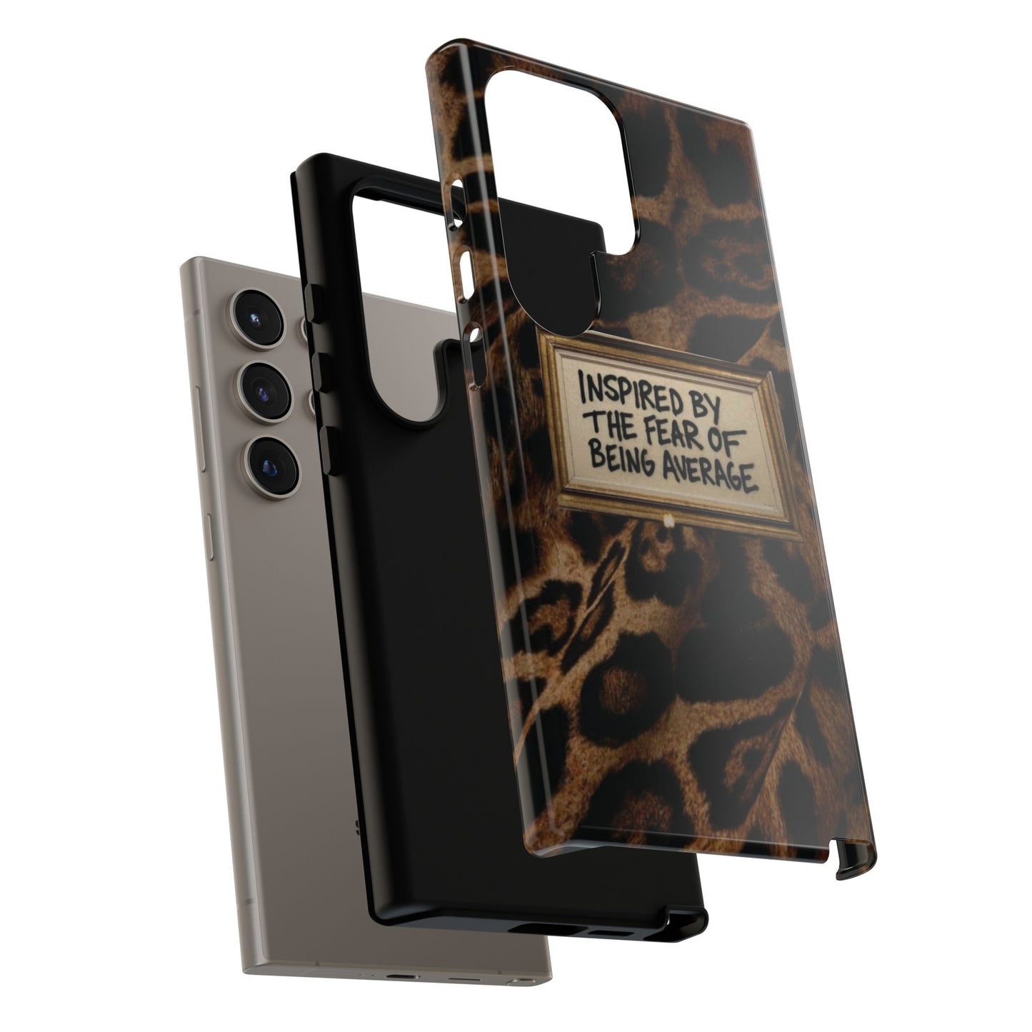 Leopard 'Inspired by the Fear of Being Average' Phone Case
