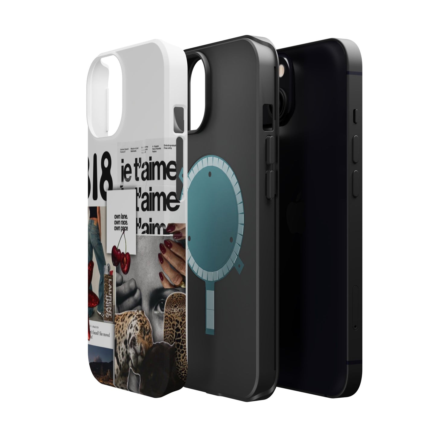 Collage 'Je t’aime' Magnetic Impact-Resistant Phone Case