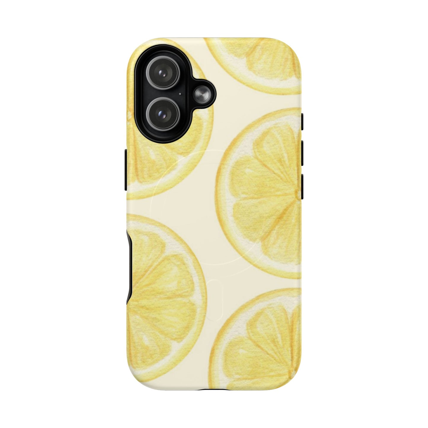 Lemon Slices Tough Magnetic Phone Case — Protective Citrus Pattern