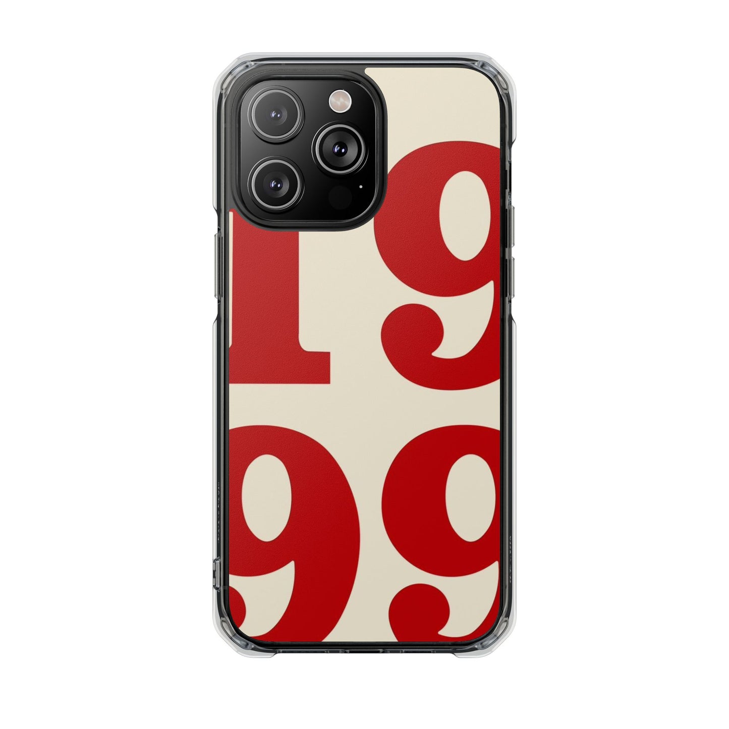 1999 Retro Number Clear Magnetic Phone Case