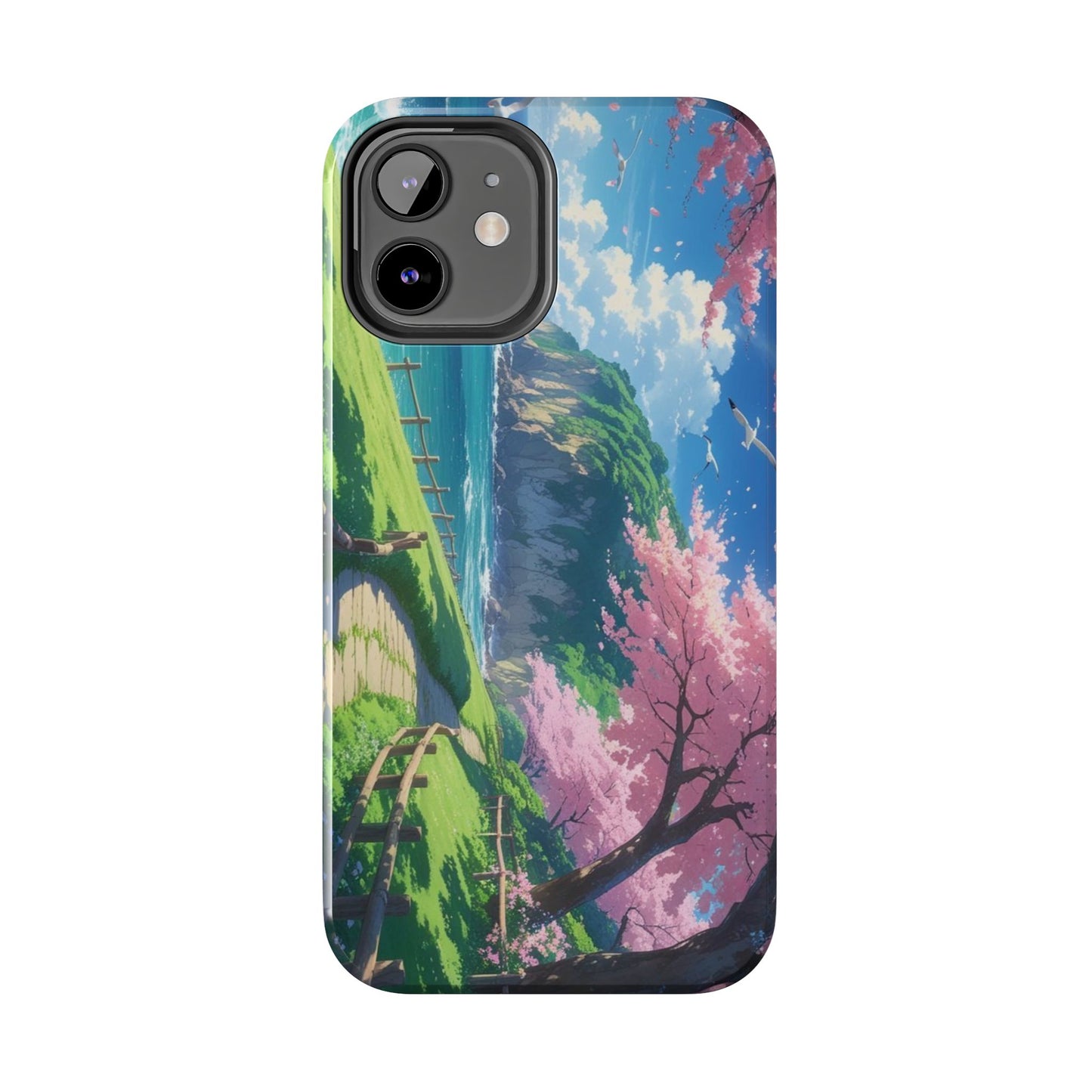 Tough Phone Case — Scenic Cherry Blossom Landscape Phone Cover