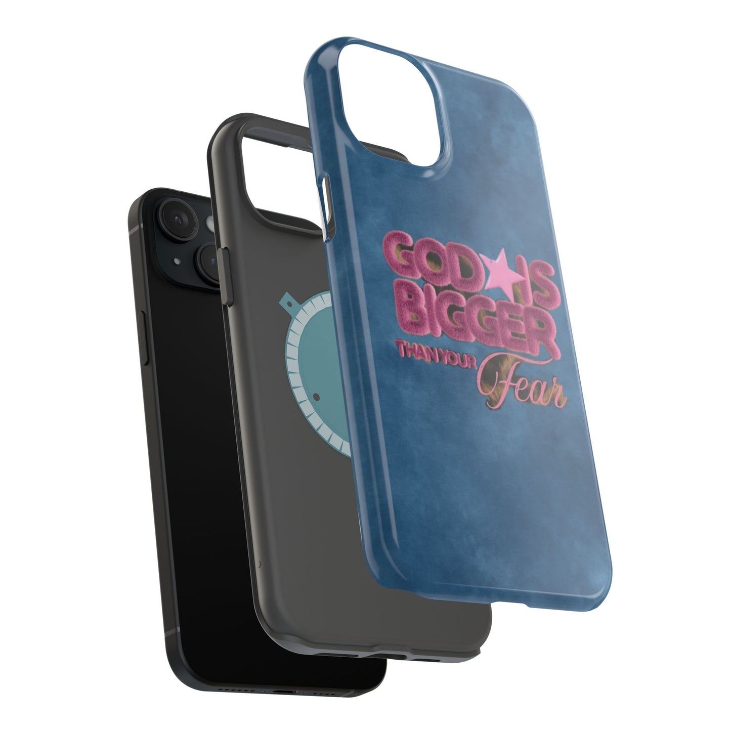 Phone Case — “God Is Bigger Than Your Fear” Magnetic Impact-Resistant Case