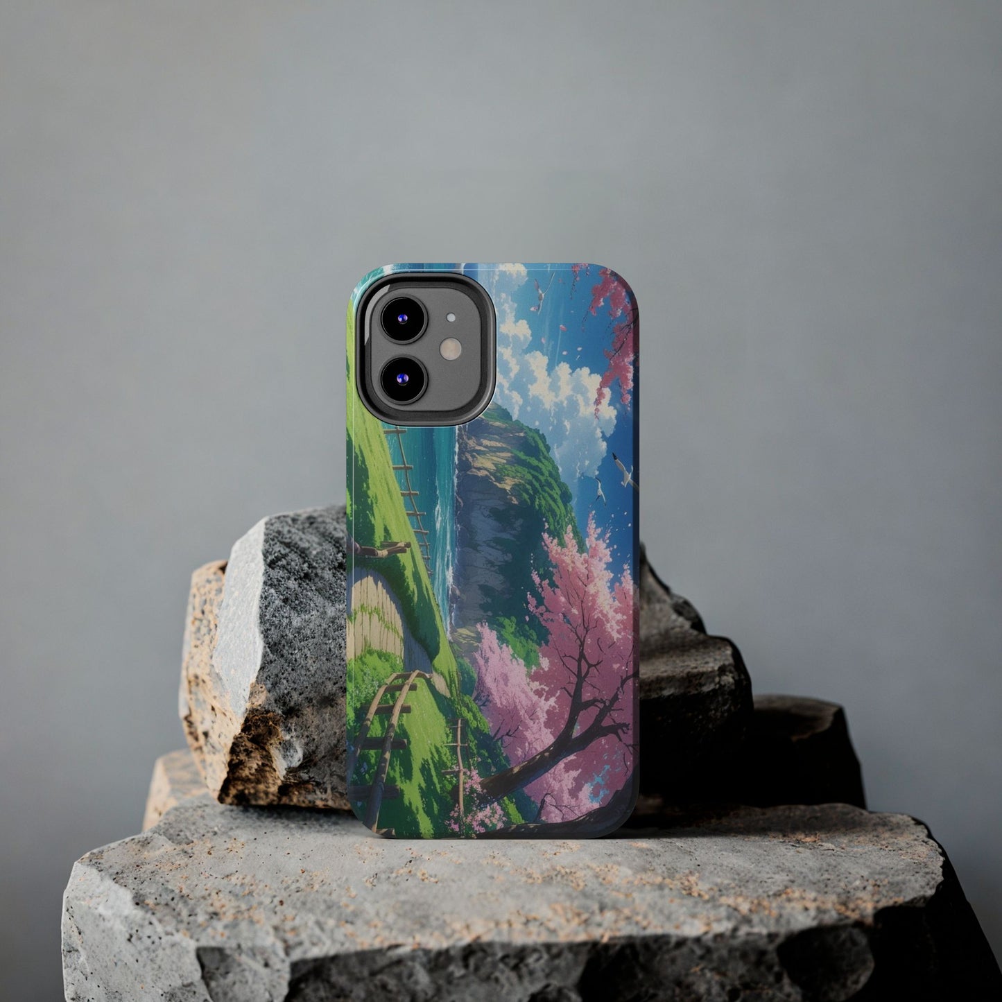Tough Phone Case — Scenic Cherry Blossom Landscape Phone Cover