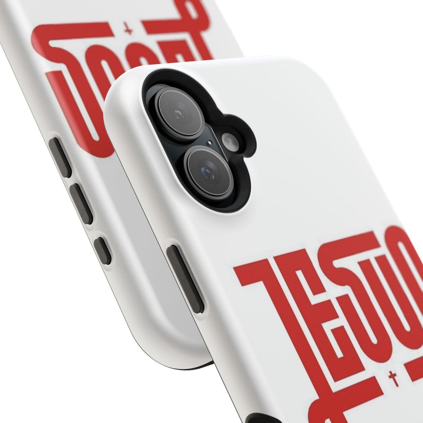 Jesus Magnetic Impact‑Resistant Phone Case — Bold Red Script Christian iPhone Cover