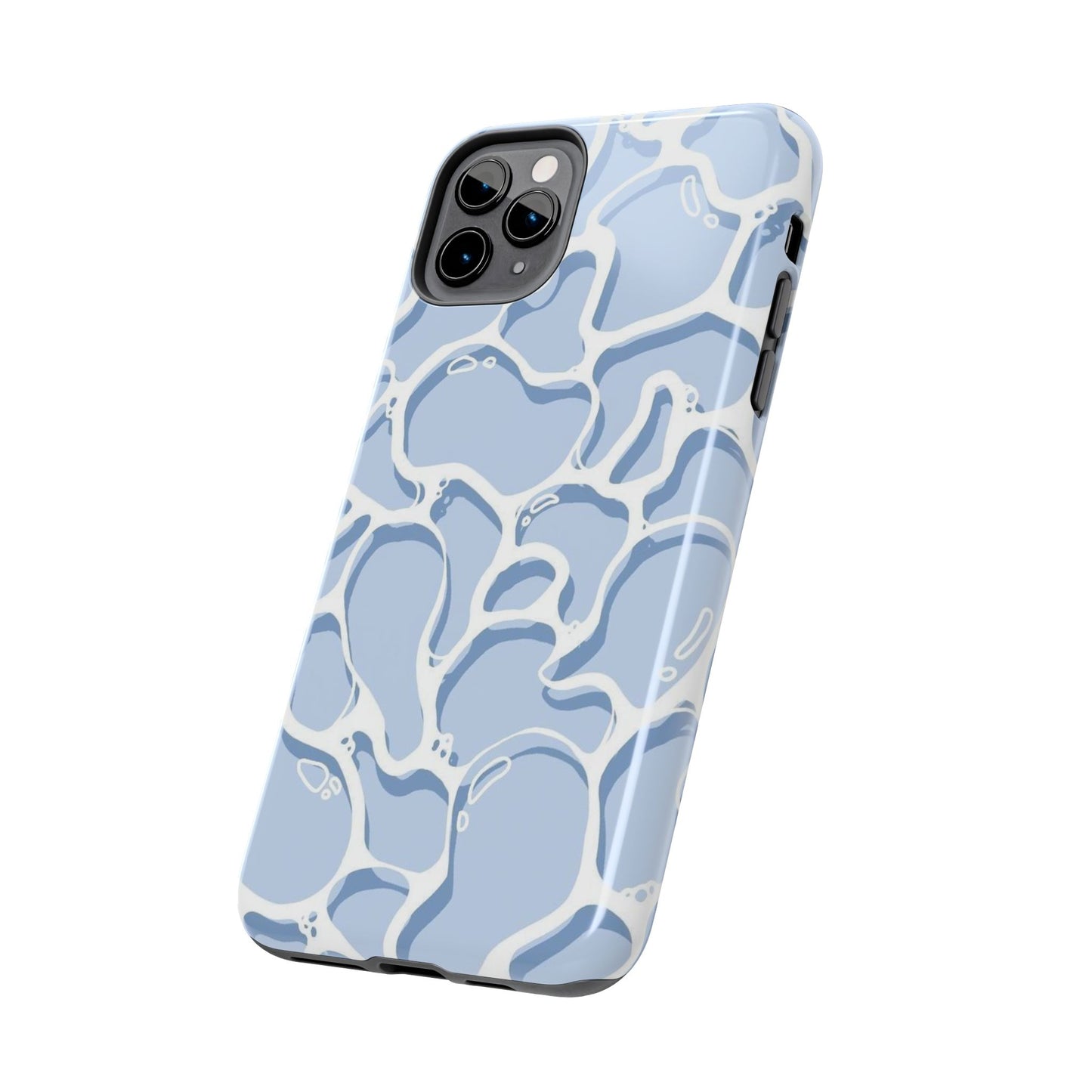 Blue Abstract Pool Pattern Tough Phone Case