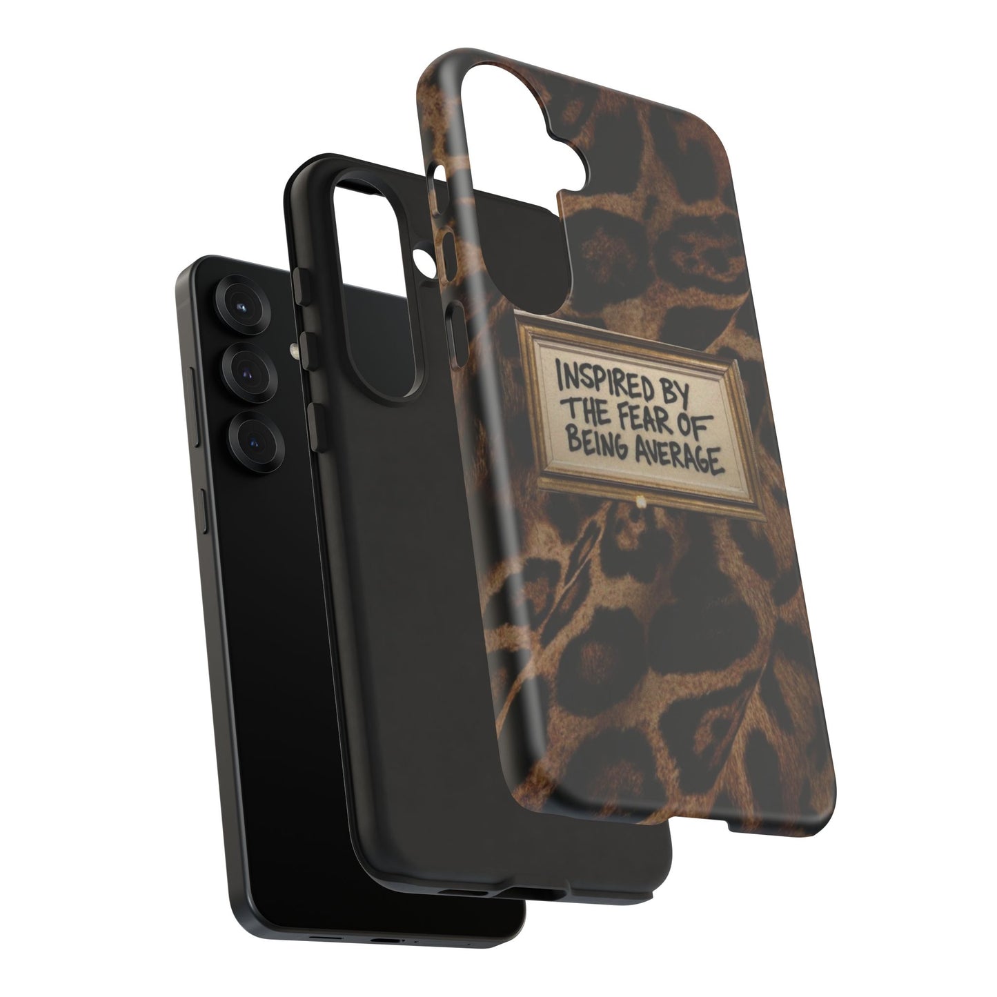 Leopard 'Inspired by the Fear of Being Average' Phone Case