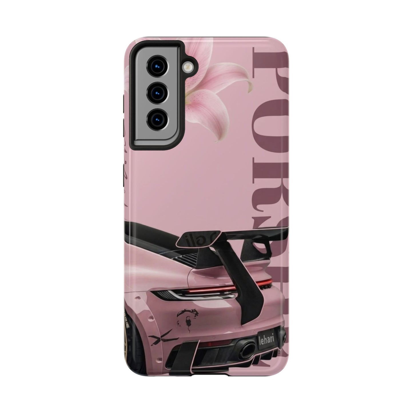 Pink Racing Car Tough Phone Case — 'Queen' Sportback Design