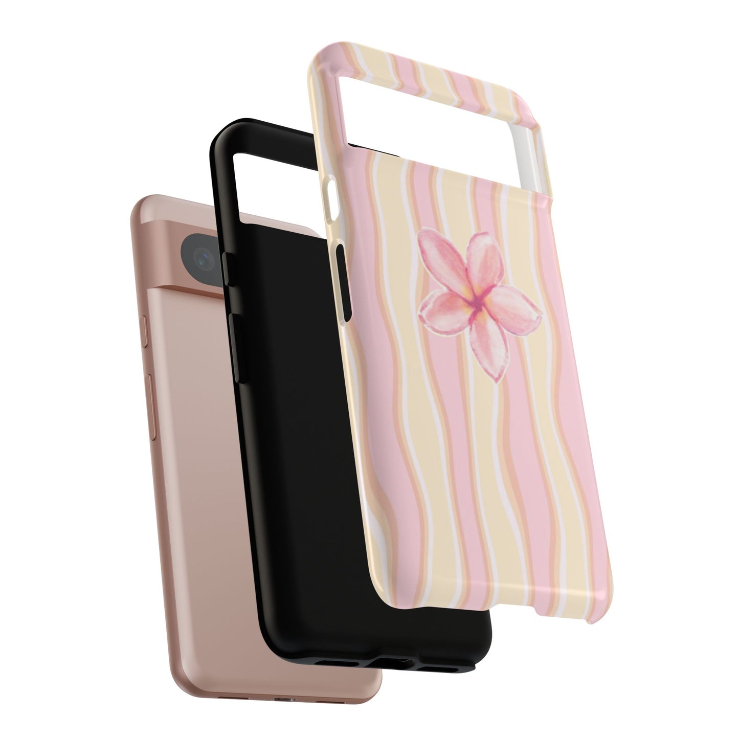 Pink Plumeria Phone Case - Tropical Floral Tough Phone Case