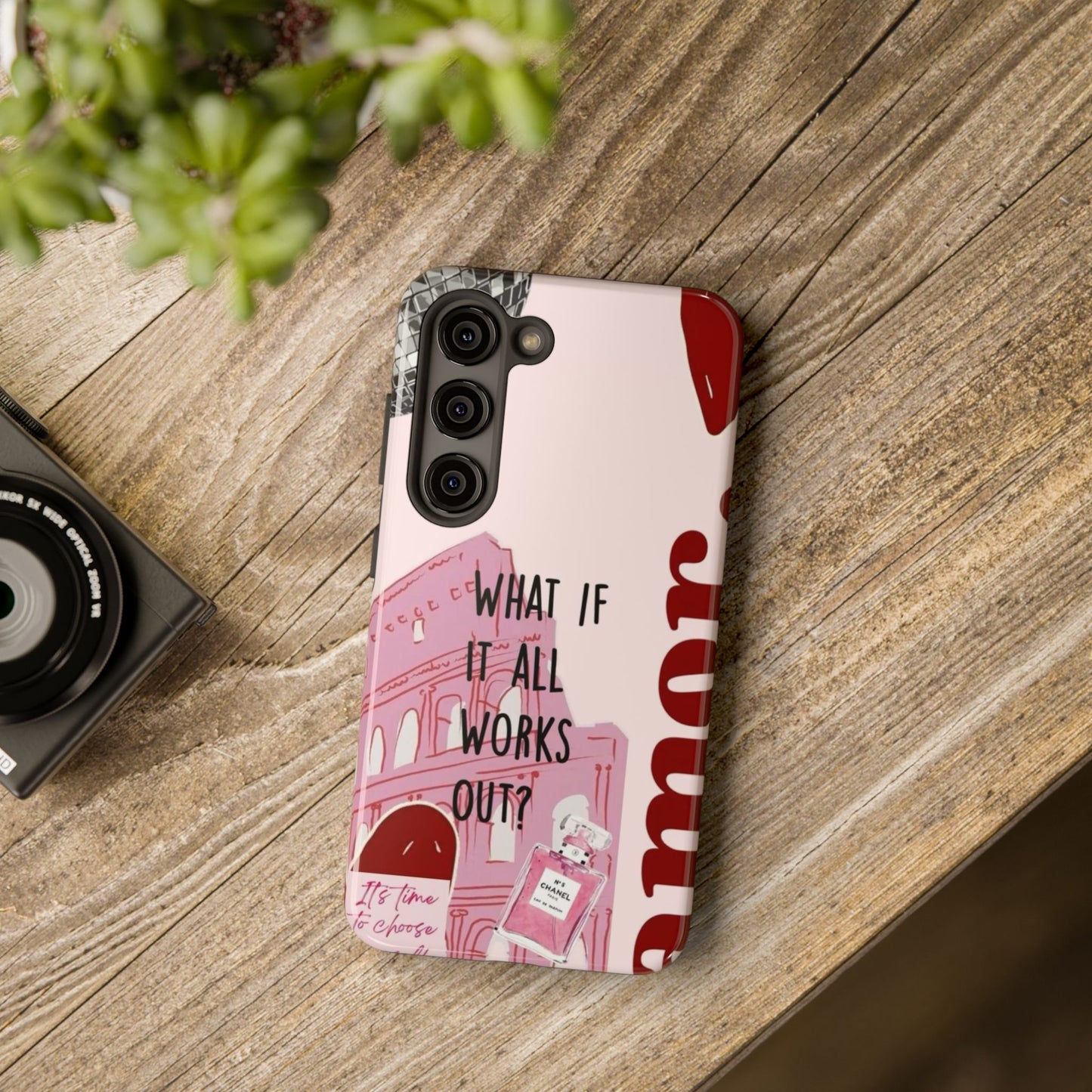 What If It All Works Out Phone Case - Pink Motivational Tough Case