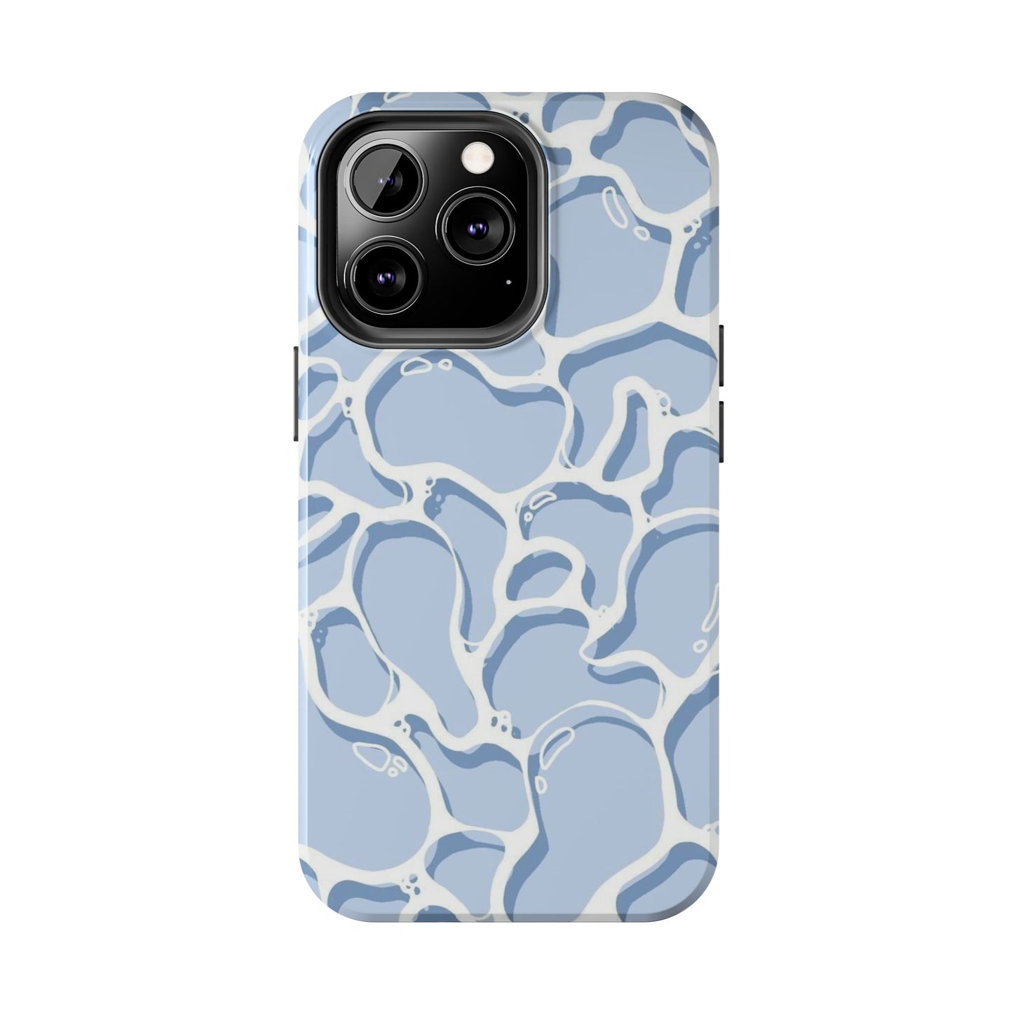 Blue Abstract Pool Pattern Tough Phone Case