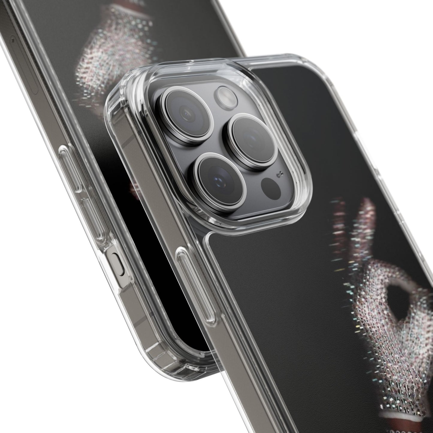 Diamond Glove OK Hand Clear Phone Case