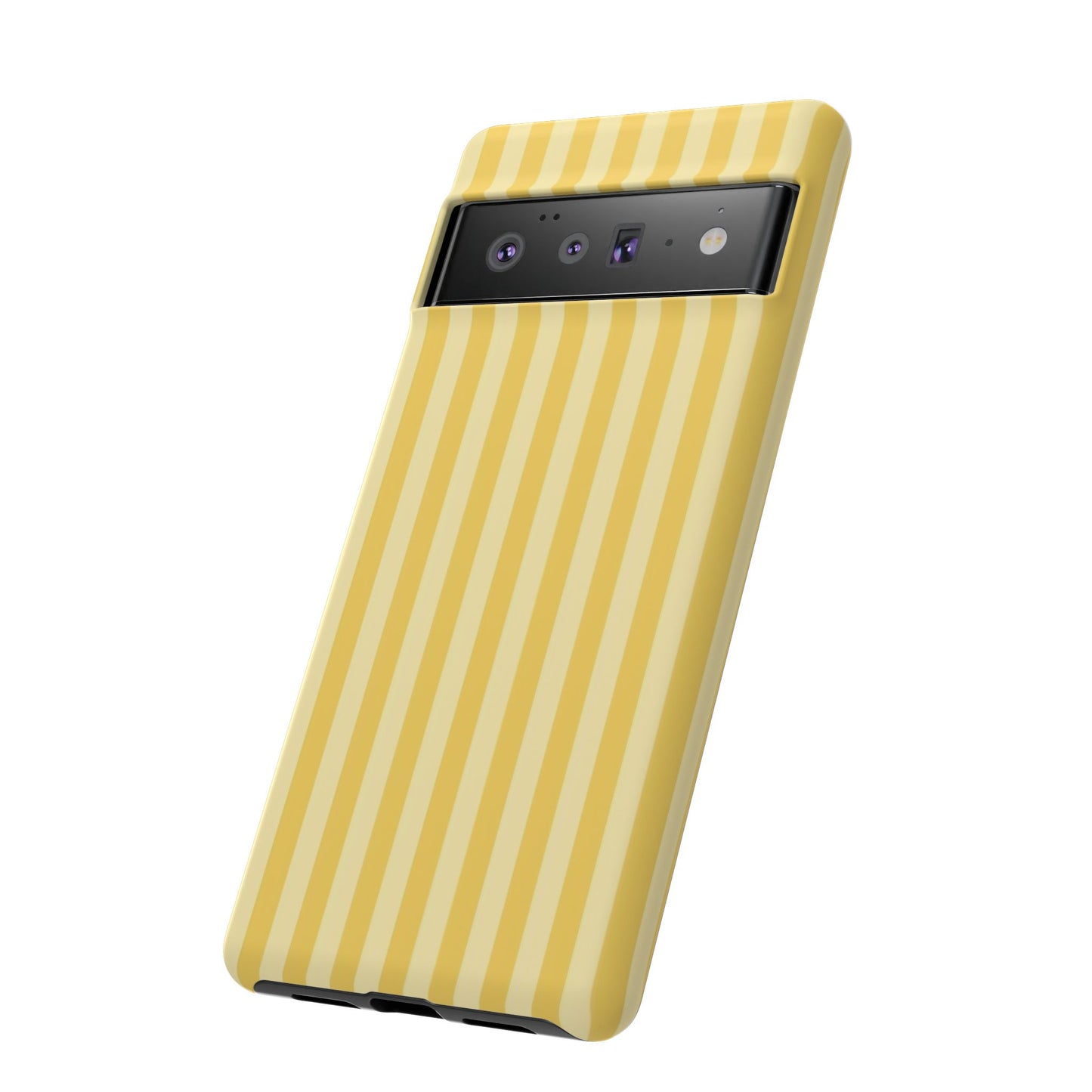 Yellow Stripe Tough Phone Case — Durable Protective iPhone Cover