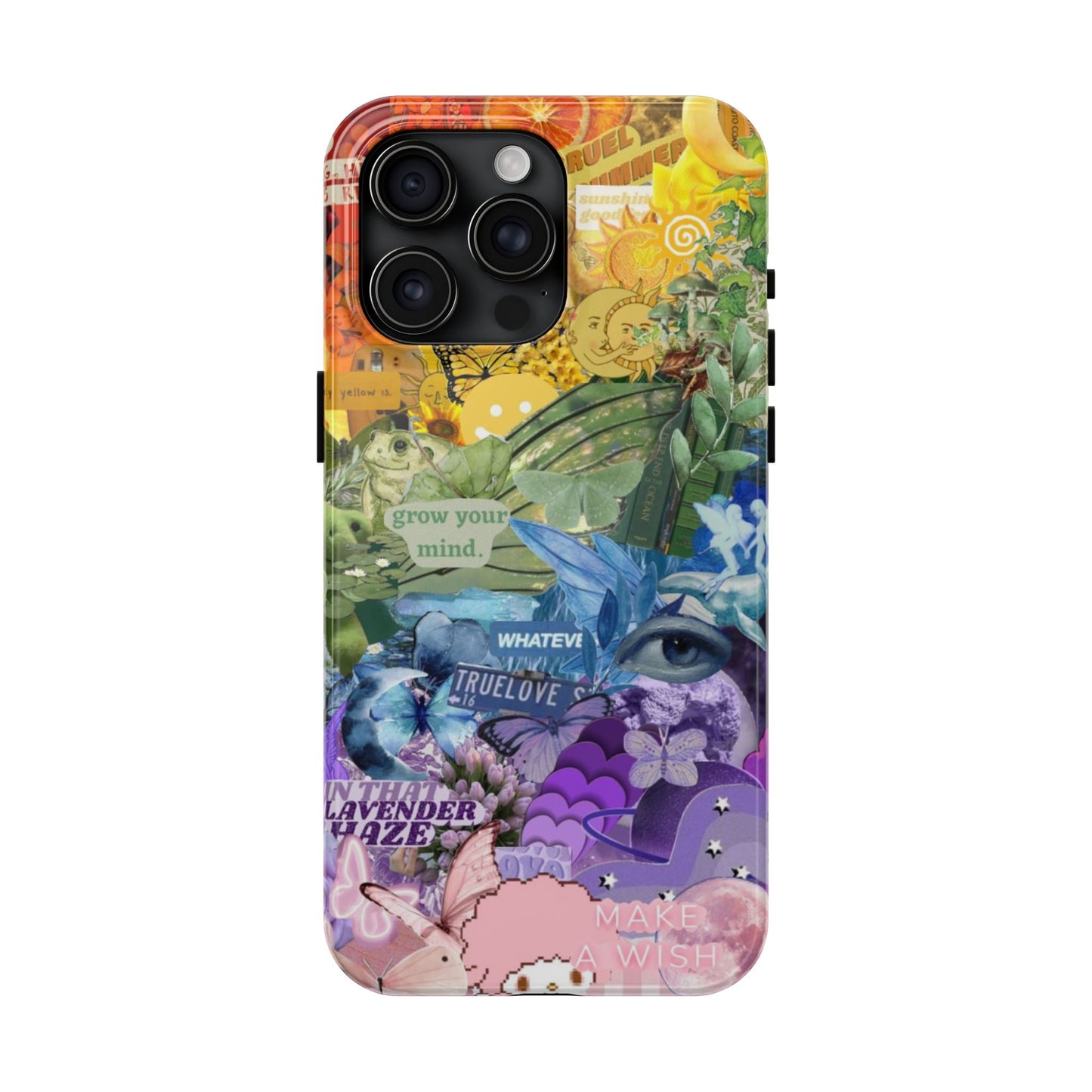 Collage Art Phone Case — 'Grow Your Mind' Lavender Haze Tough Case