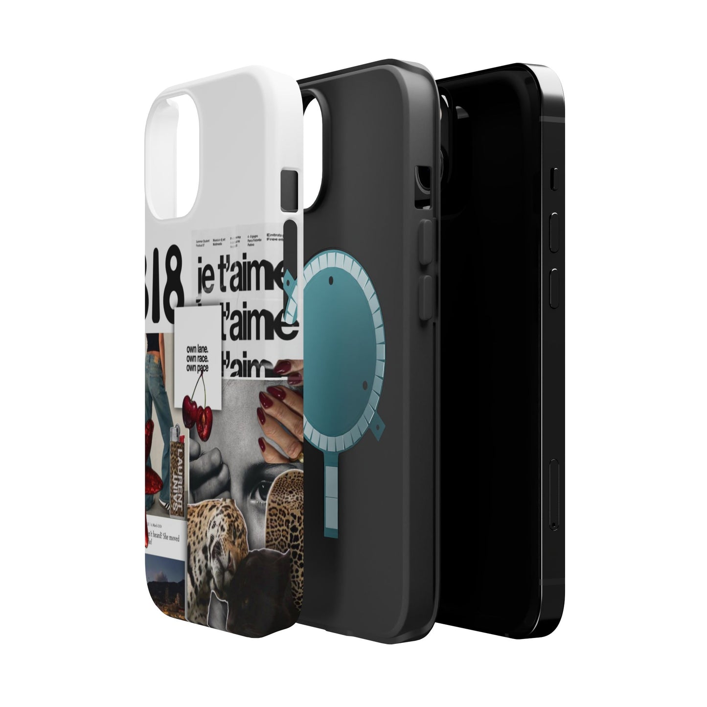 Collage 'Je t’aime' Magnetic Impact-Resistant Phone Case