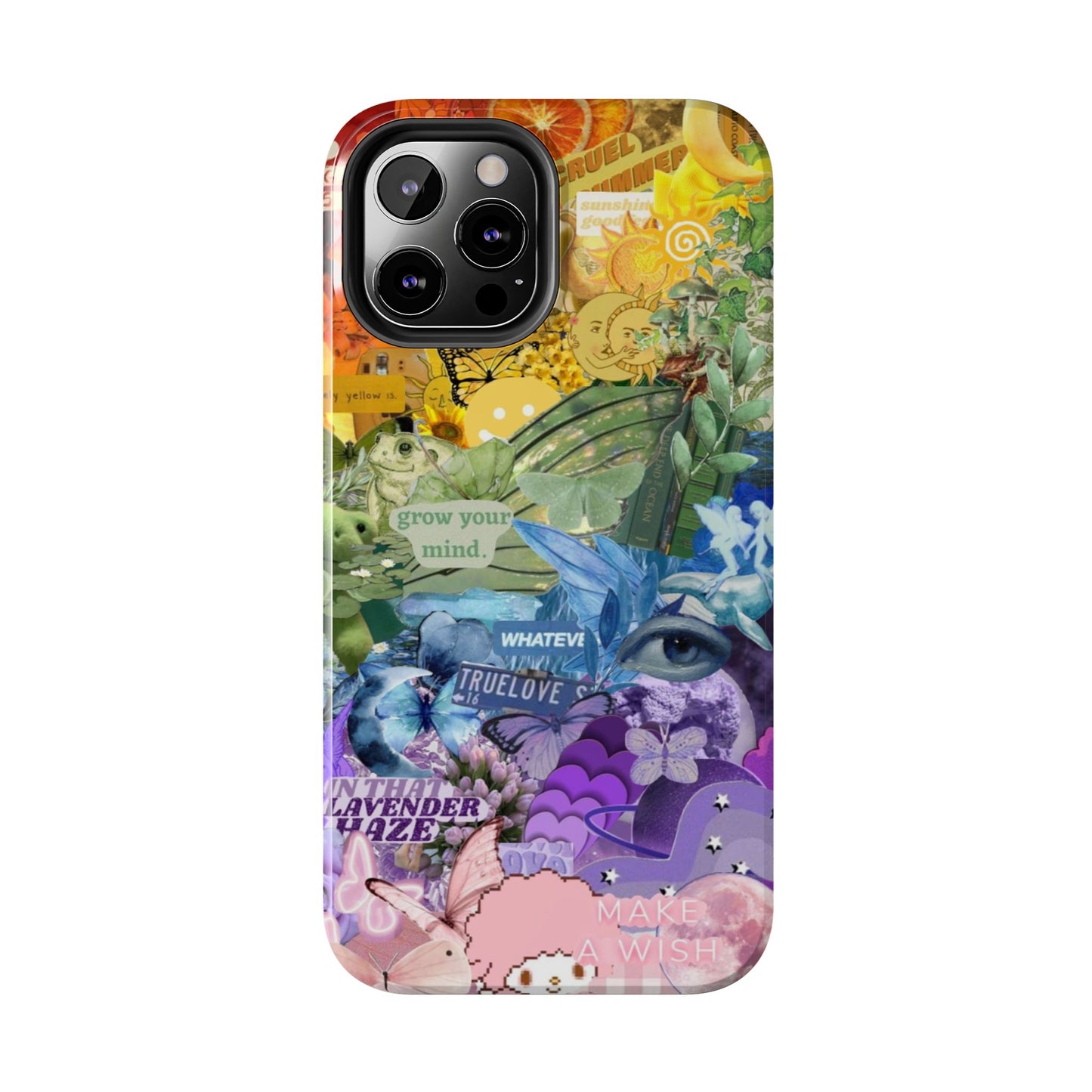 Collage Art Phone Case — 'Grow Your Mind' Lavender Haze Tough Case