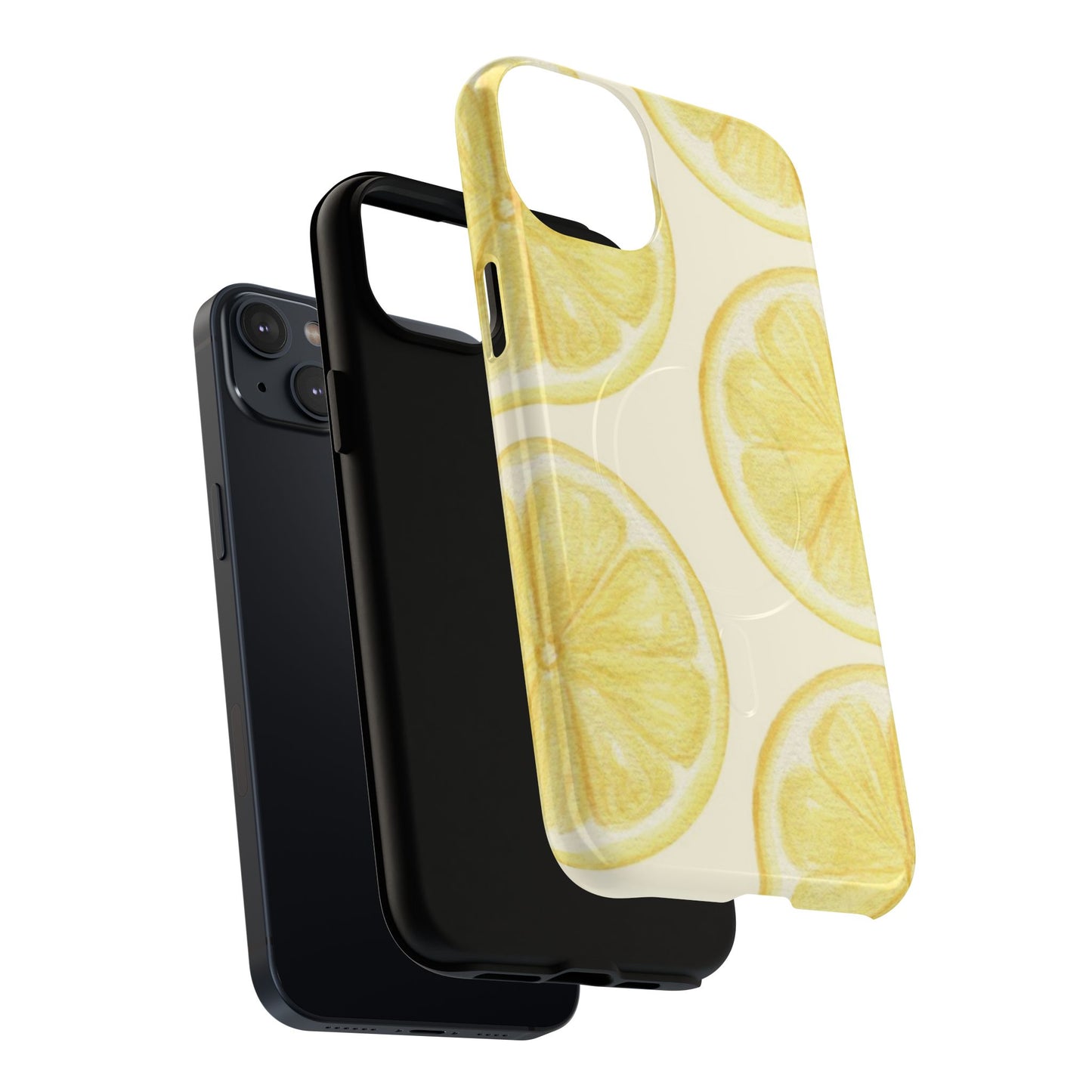 Lemon Slices Tough Magnetic Phone Case — Protective Citrus Pattern
