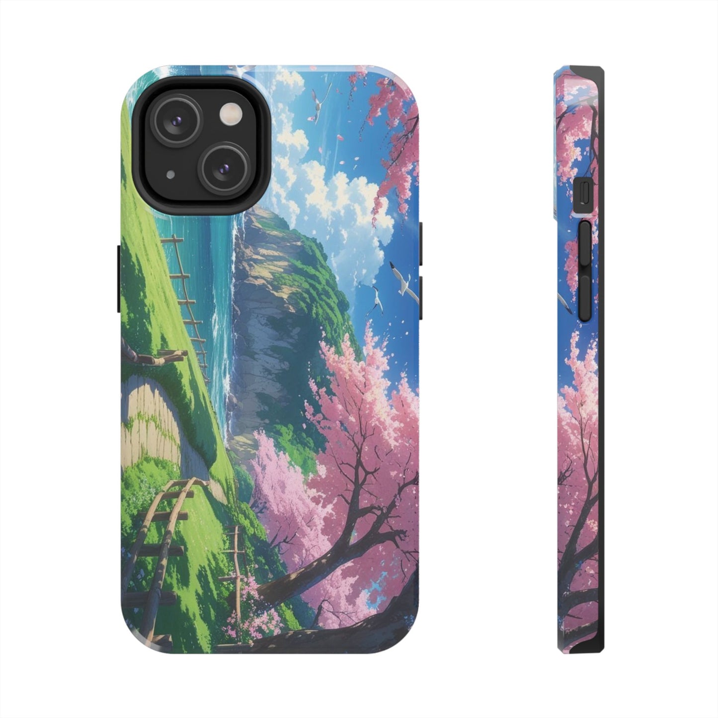 Tough Phone Case — Scenic Cherry Blossom Landscape Phone Cover