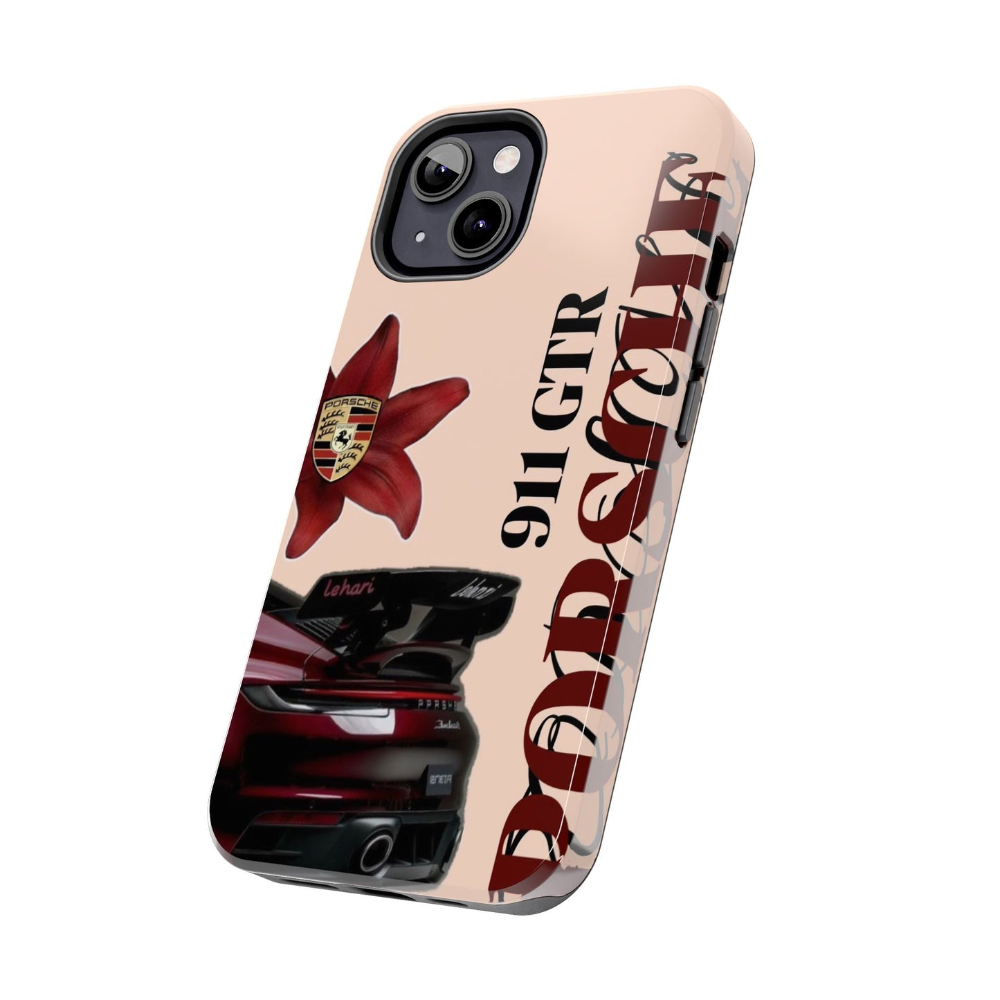 Porsche 911 GT-R Red Orchid Tough Phone Case — Sports Car Protective Cover