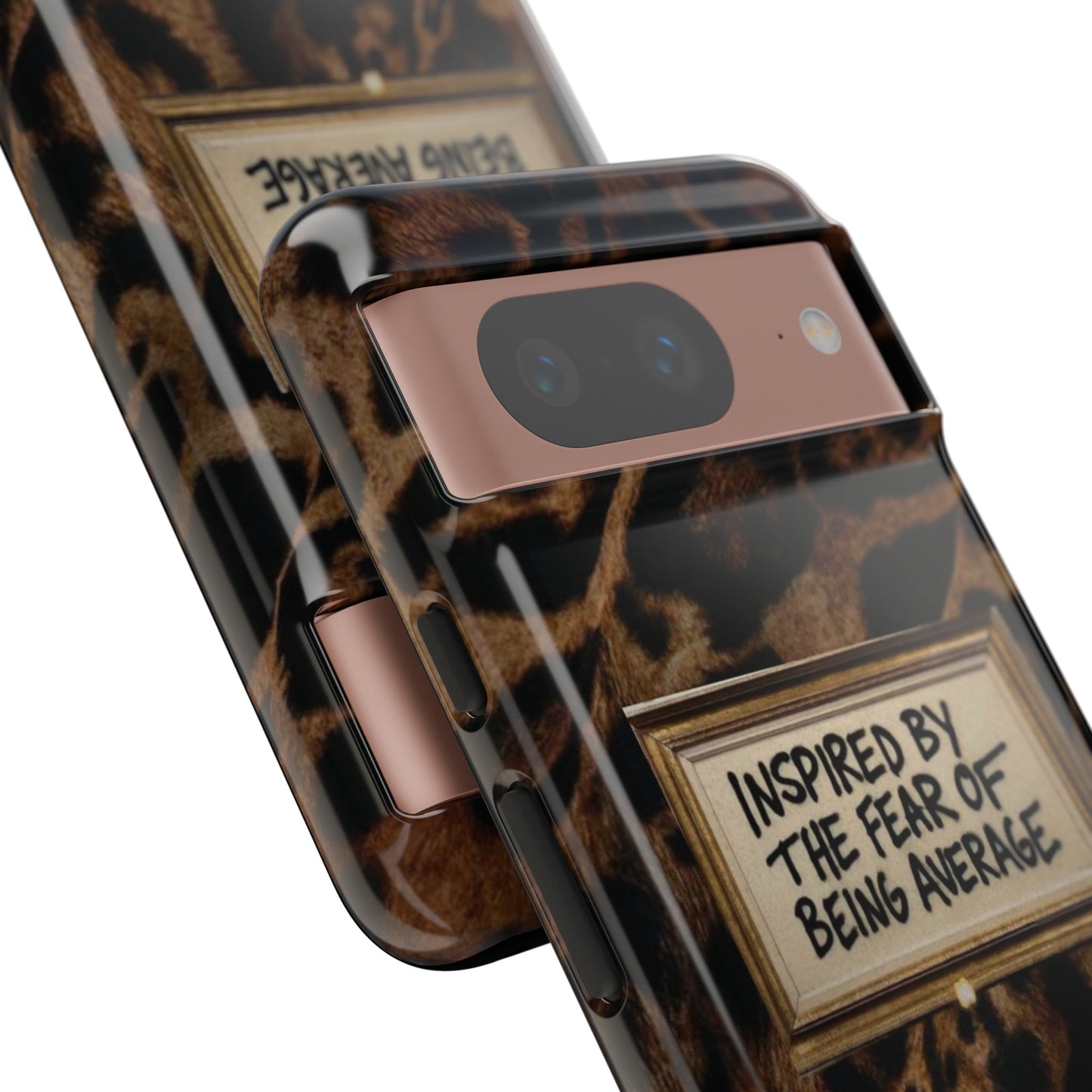 Leopard 'Inspired by the Fear of Being Average' Phone Case