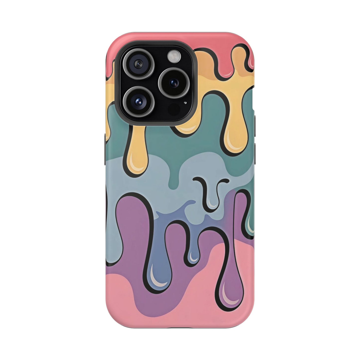 Colorful Drip Magnetic Phone Case — Impact-Resistant iPhone Cover