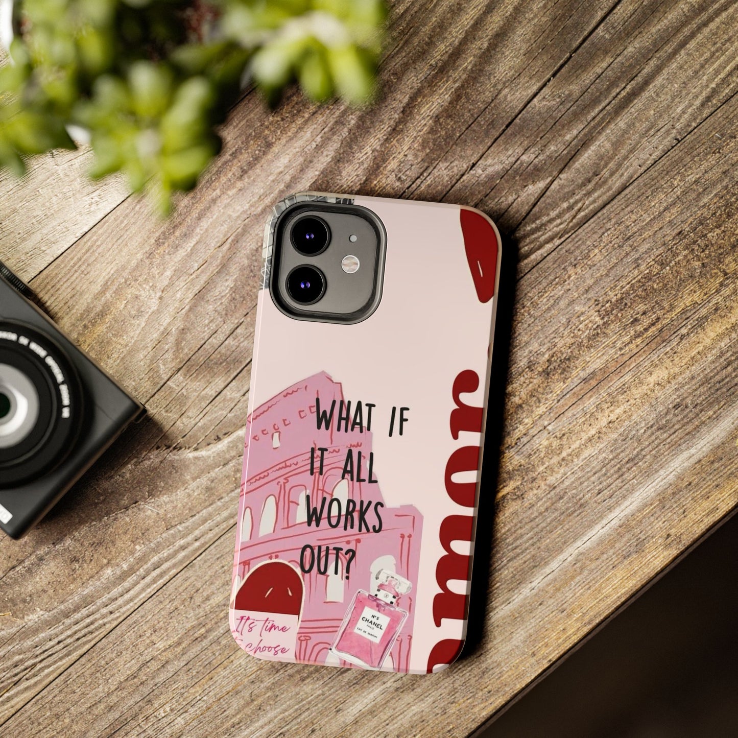 What If It All Works Out Phone Case - Pink Motivational Tough Case