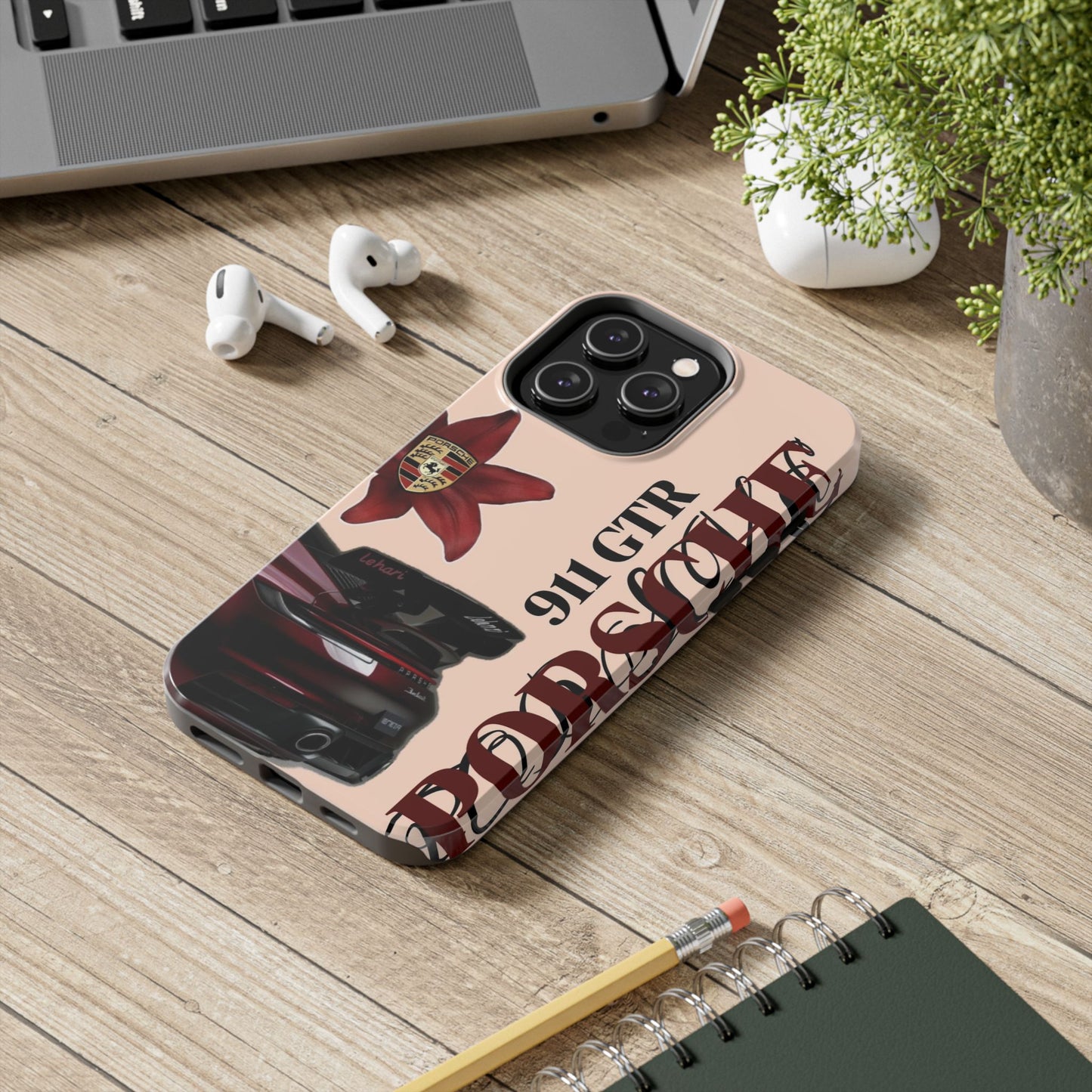 Porsche 911 GT-R Red Orchid Tough Phone Case — Sports Car Protective Cover