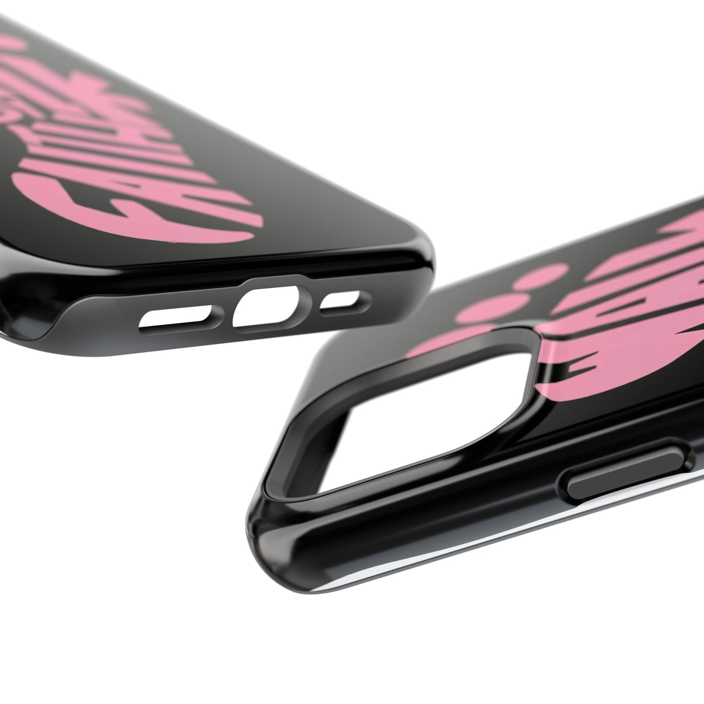 Phone Case — "Walk By Faith" Pink Footprint Magnetic Impact-Resistant Case