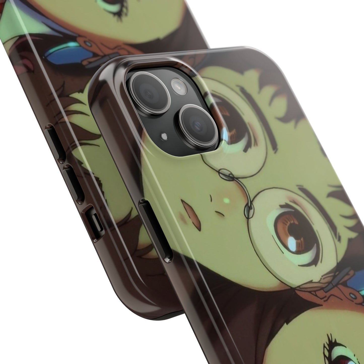 Anime Duo Tough Phone Case — Cute Chibi Sisters Protective Cover