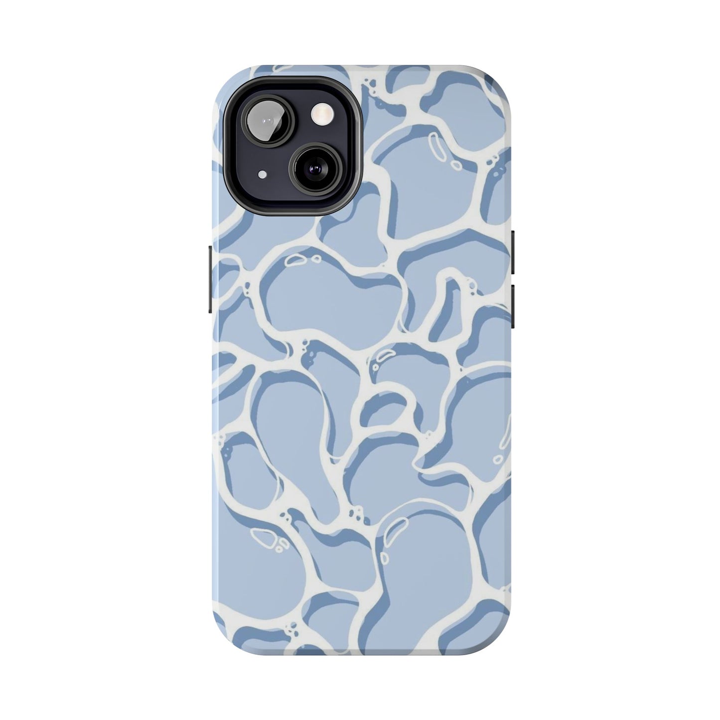 Blue Abstract Pool Pattern Tough Phone Case