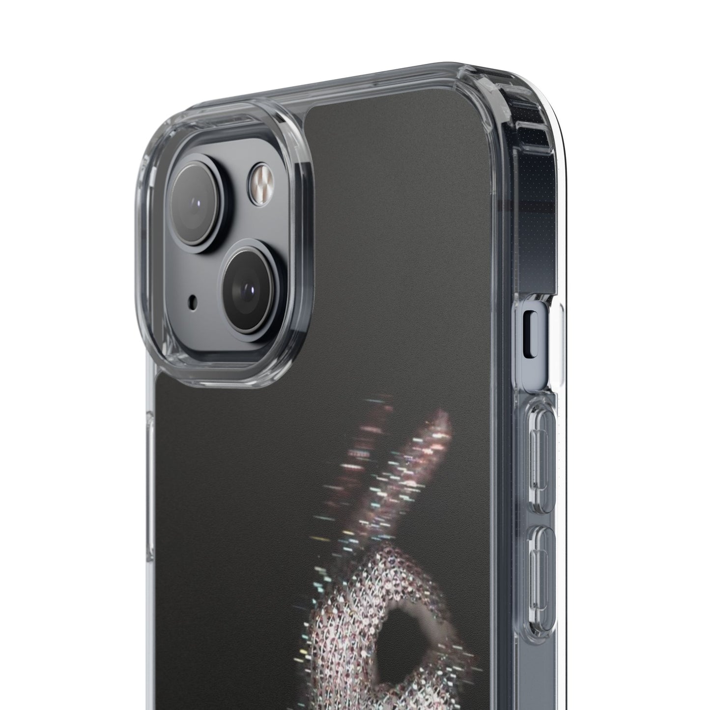 Diamond Glove OK Hand Clear Phone Case