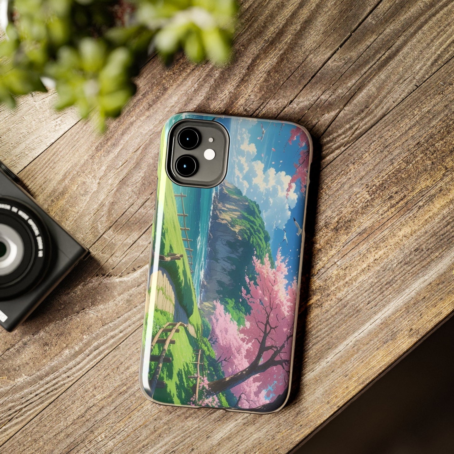 Tough Phone Case — Scenic Cherry Blossom Landscape Phone Cover