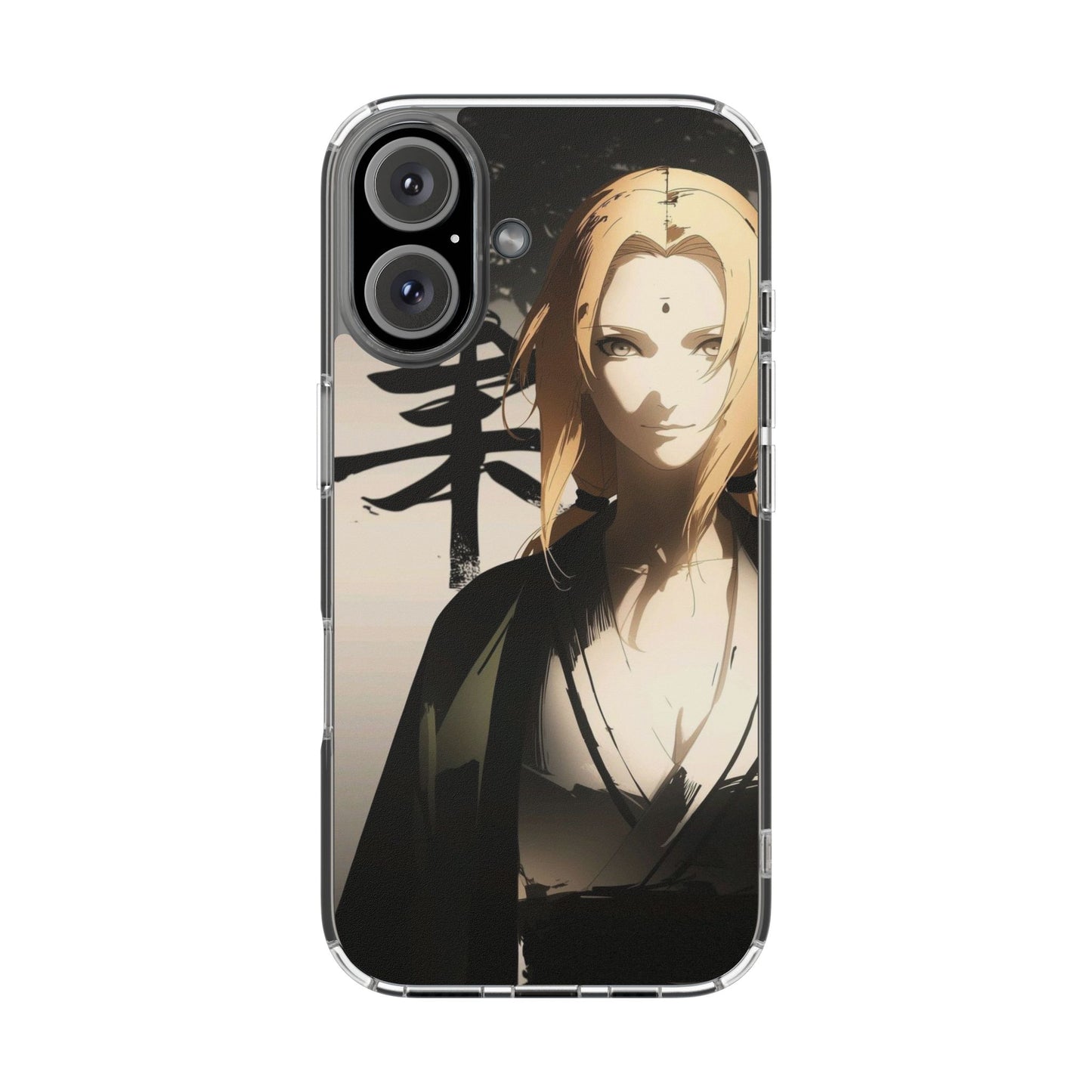 Clear Anime Character Impact-Resistant Phone Case