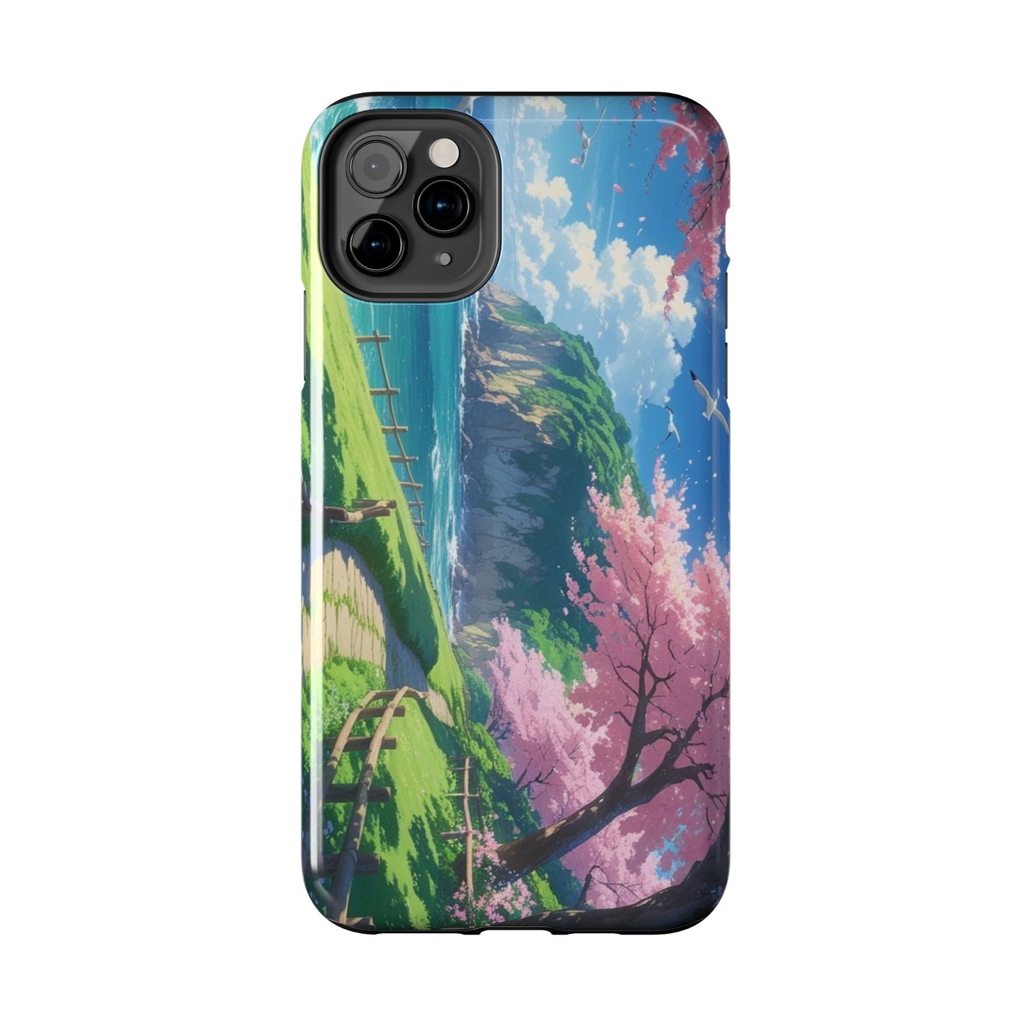 Tough Phone Case — Scenic Cherry Blossom Landscape Phone Cover