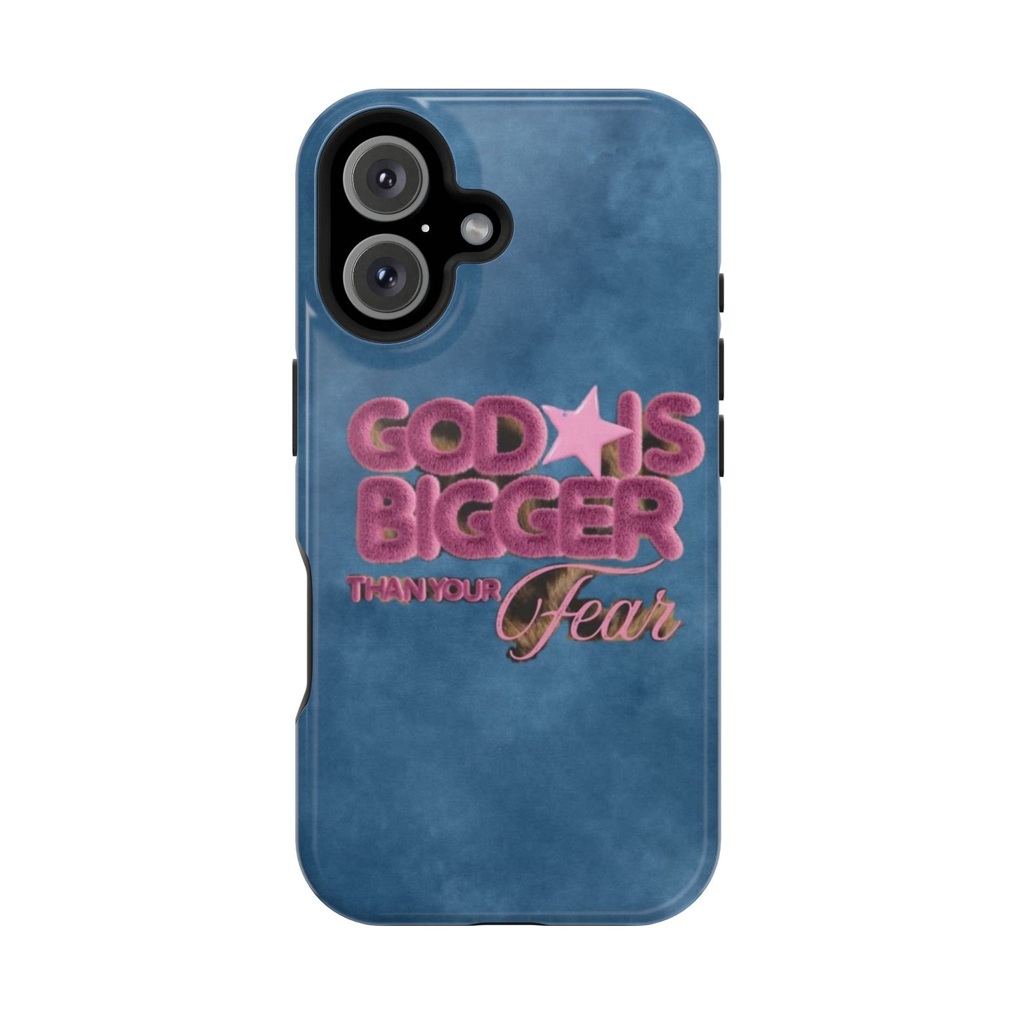 Phone Case — “God Is Bigger Than Your Fear” Magnetic Impact-Resistant Case